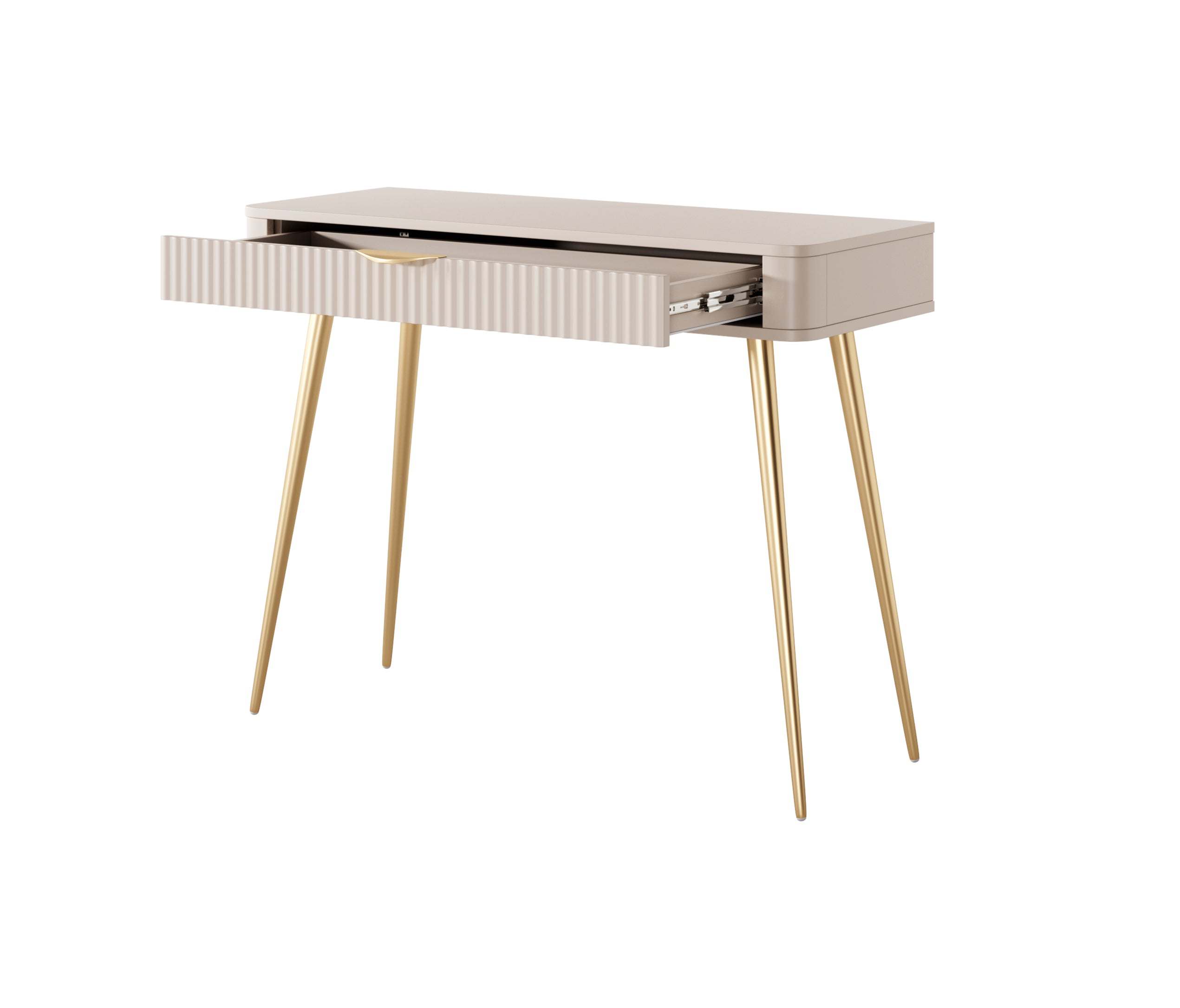 Lask Lante Beige – Dressing Table with Drawer (100.2 × 78 × 38 cm)