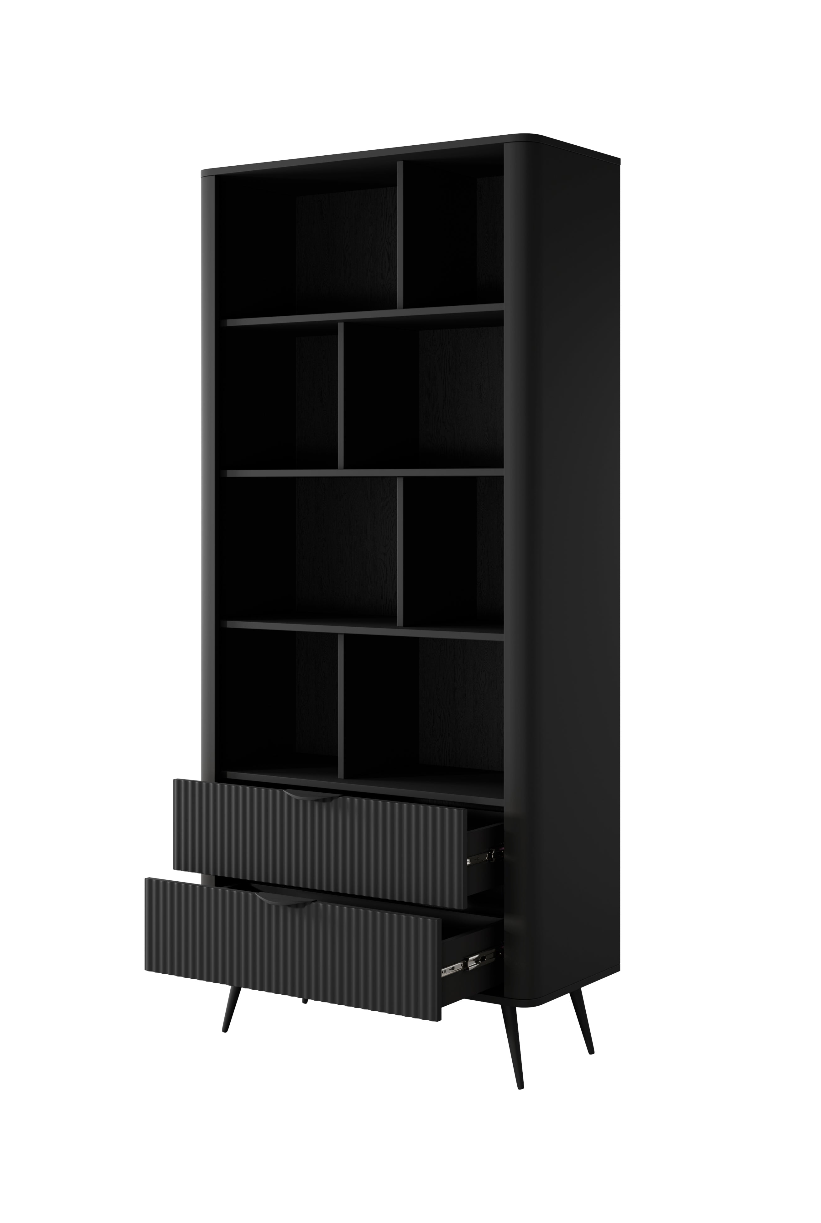 Lask Lante – Bookcase Black (88.2 × 193.8 × 38 cm)
