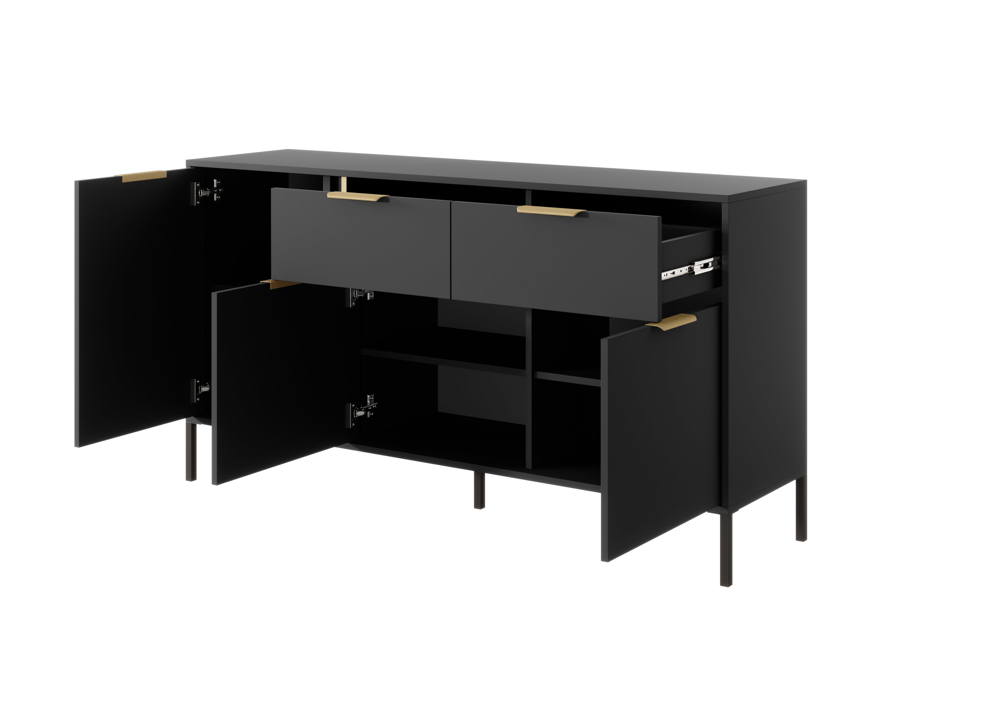 Lask Lars – Sideboard 153 cm with 3 Doors and 2 Drawers