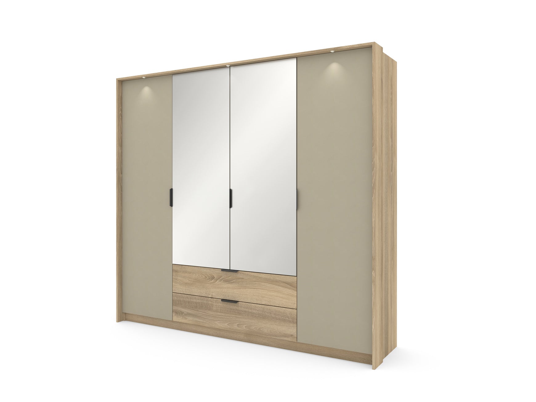 Lask Letto – 4-Door Wardrobe with 2 Drawers