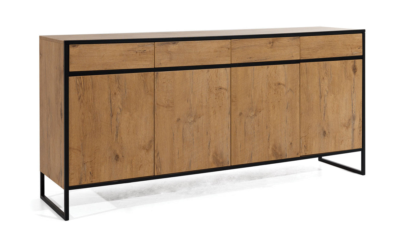 NE Loft Sideboard – 4 Doors & 4 Drawers – 190 cm