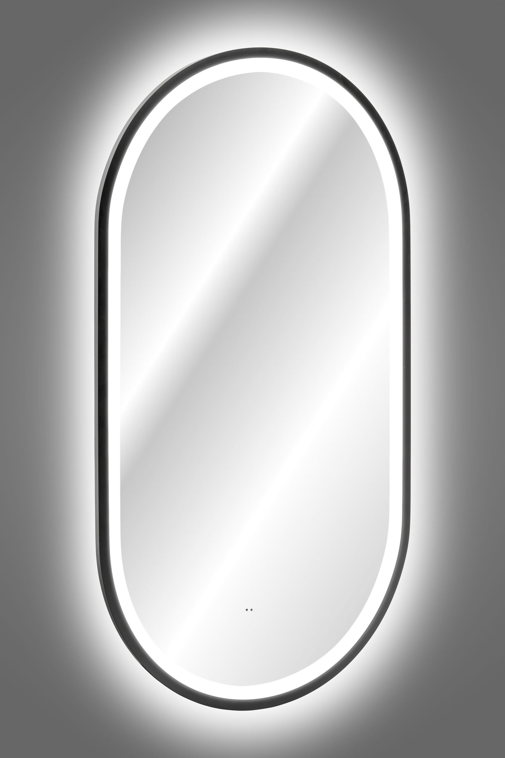 Apollo 2 Black LED Mirror – 50 x 90 cm