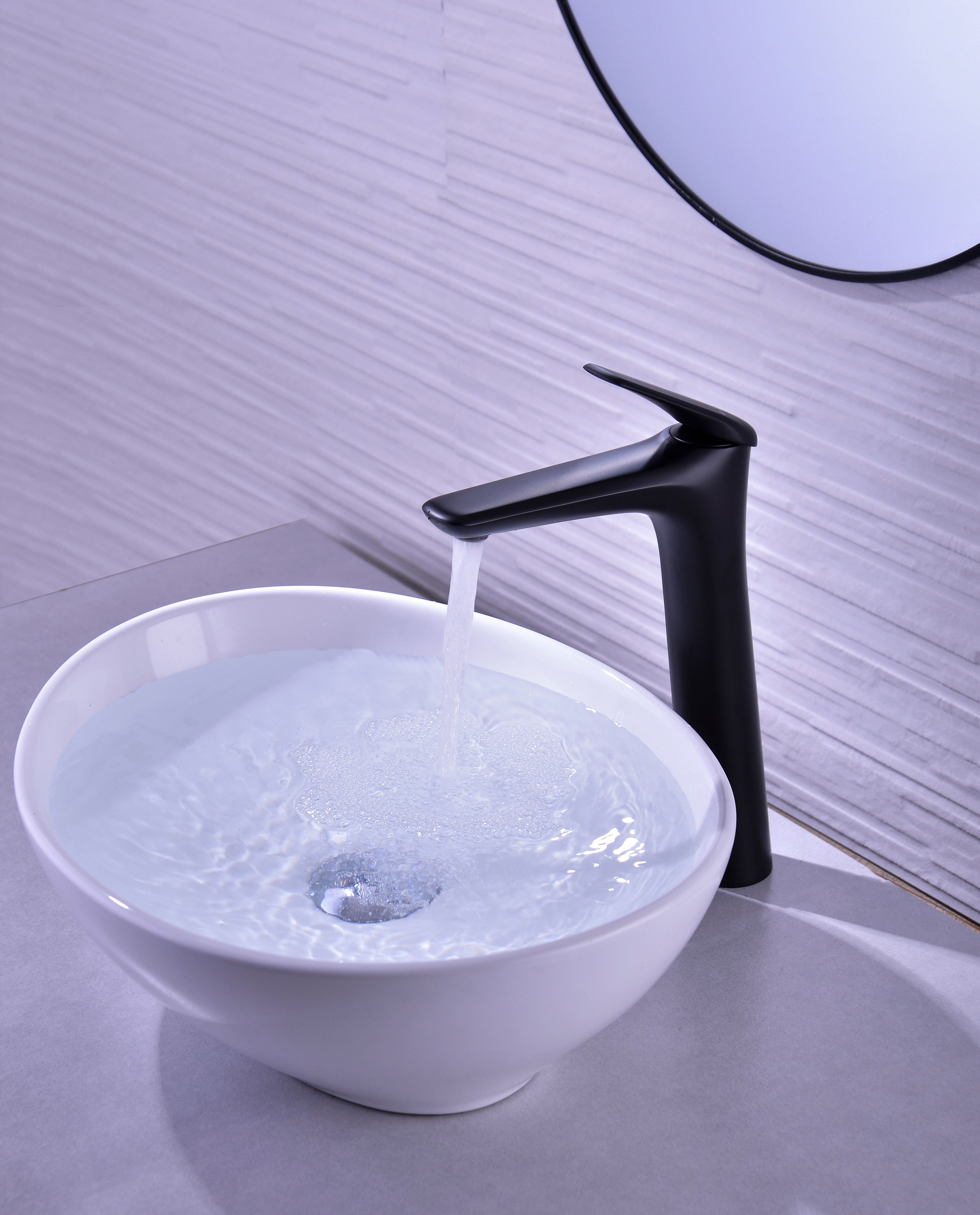 Niagara Tall Basin Mixer Tap – Matt Black, 86002B