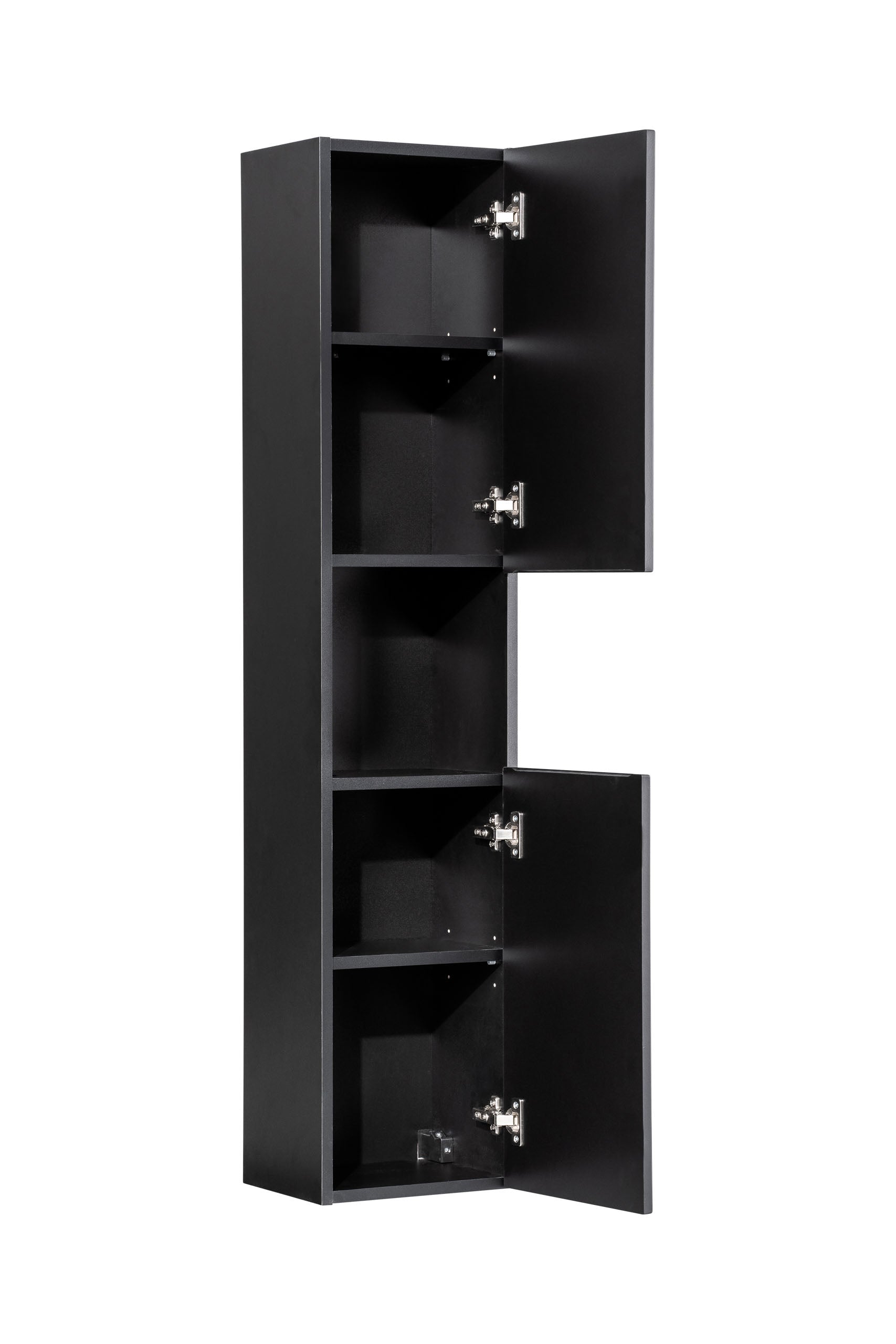 Nova Black Tall Cabinet 2 Doors – Black Matt, 30 cm