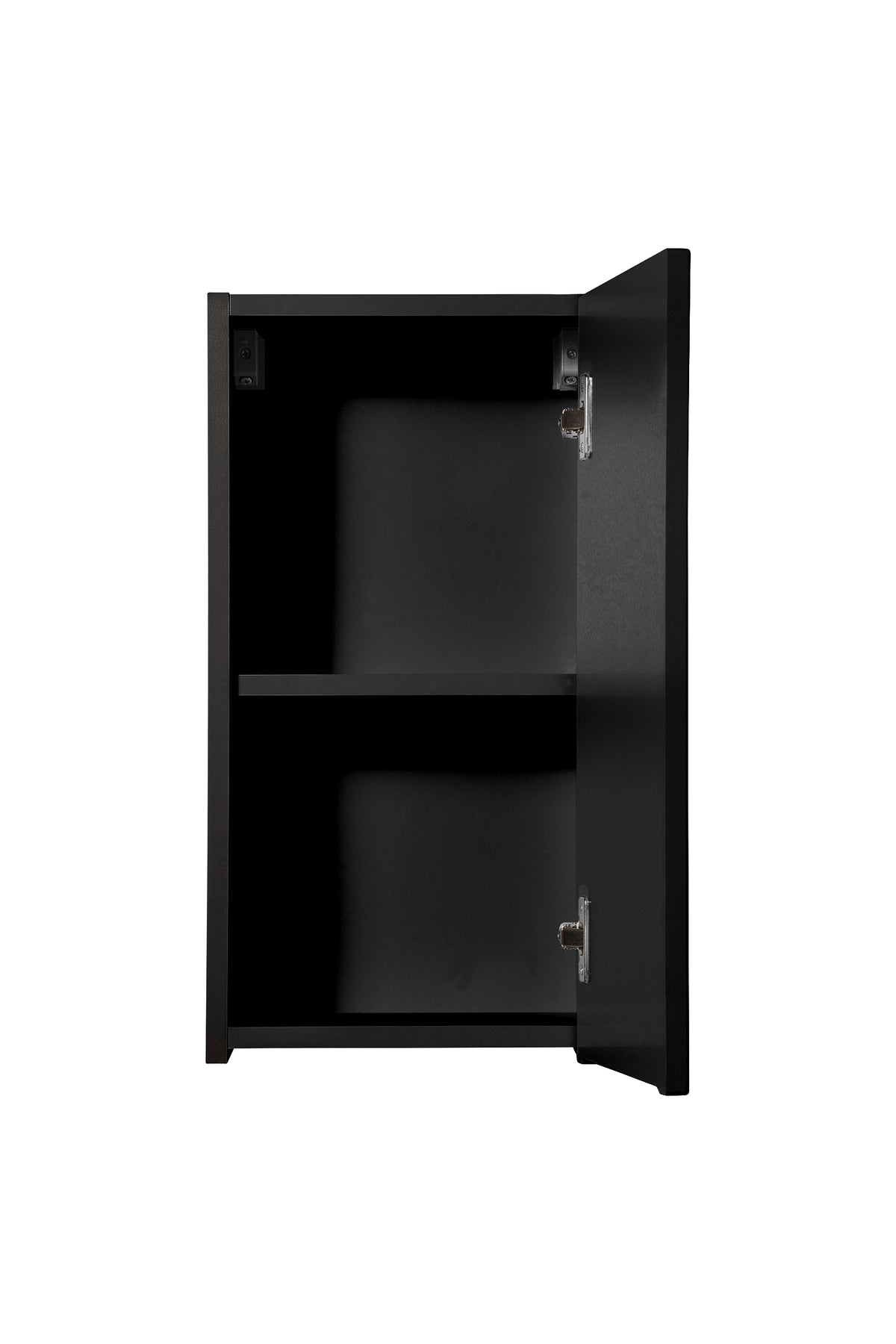Nova Black Wall Cabinet 1 Door – Black Matt, 30 cm