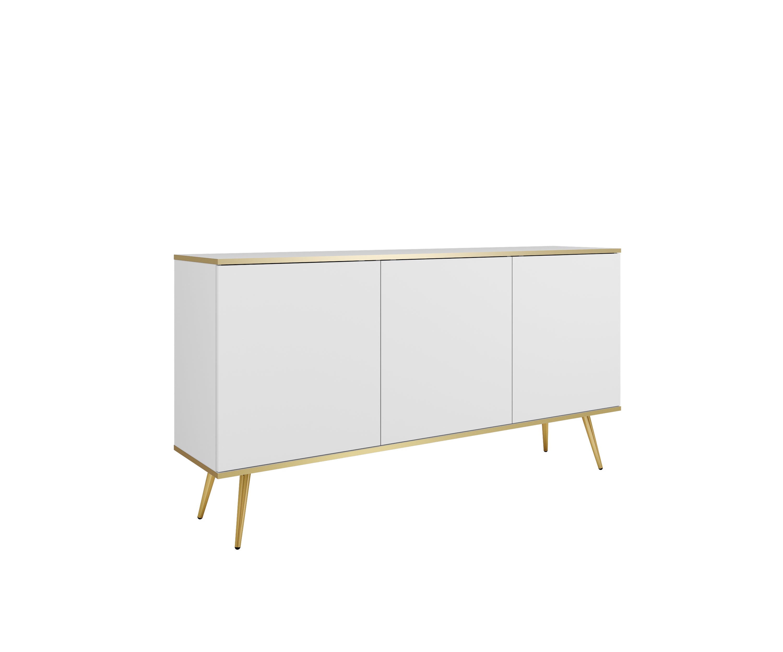 Oro K160 Sideboard White / Gold Legs