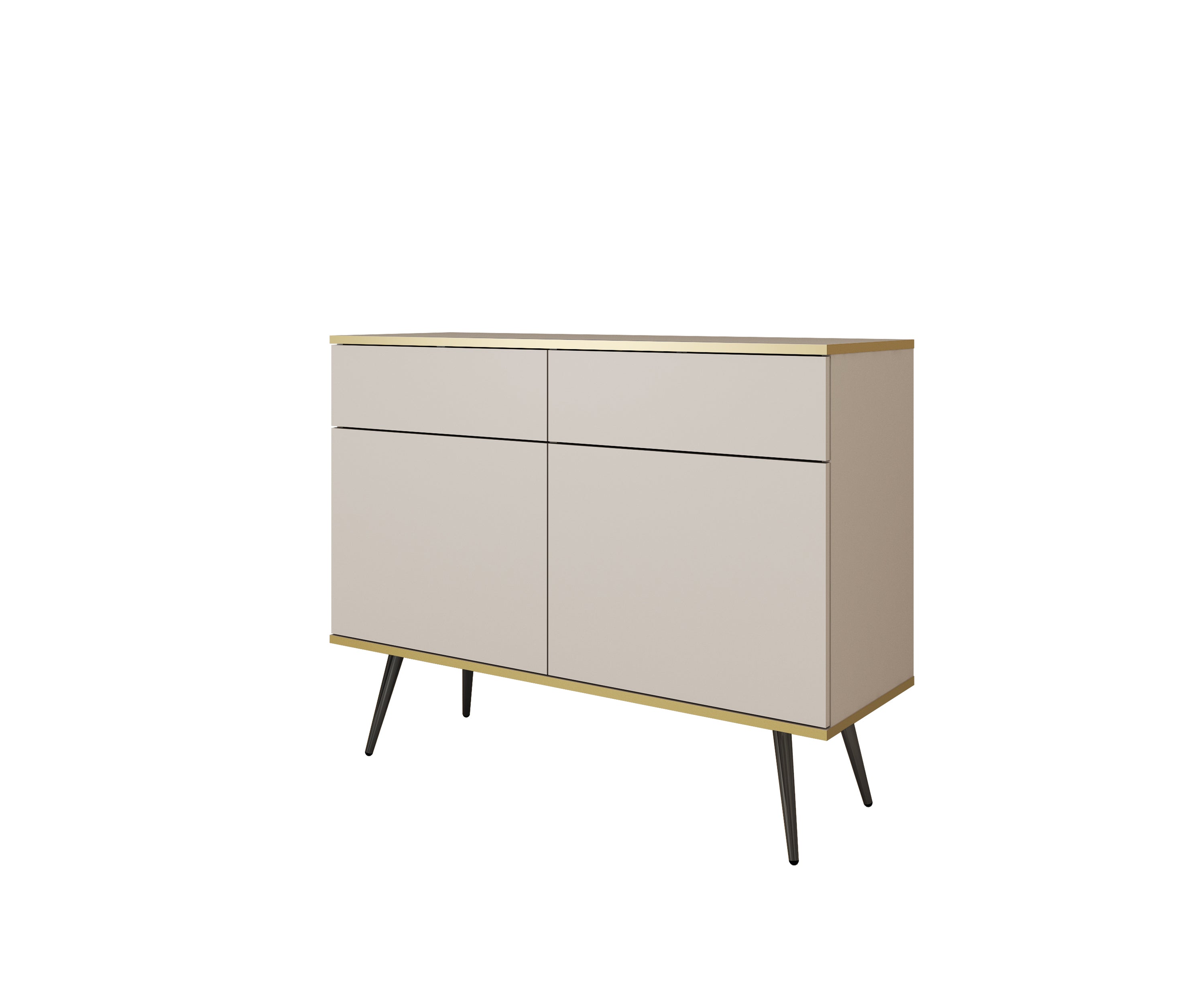 Oro KSZ107 Sideboard Beige / Black Legs