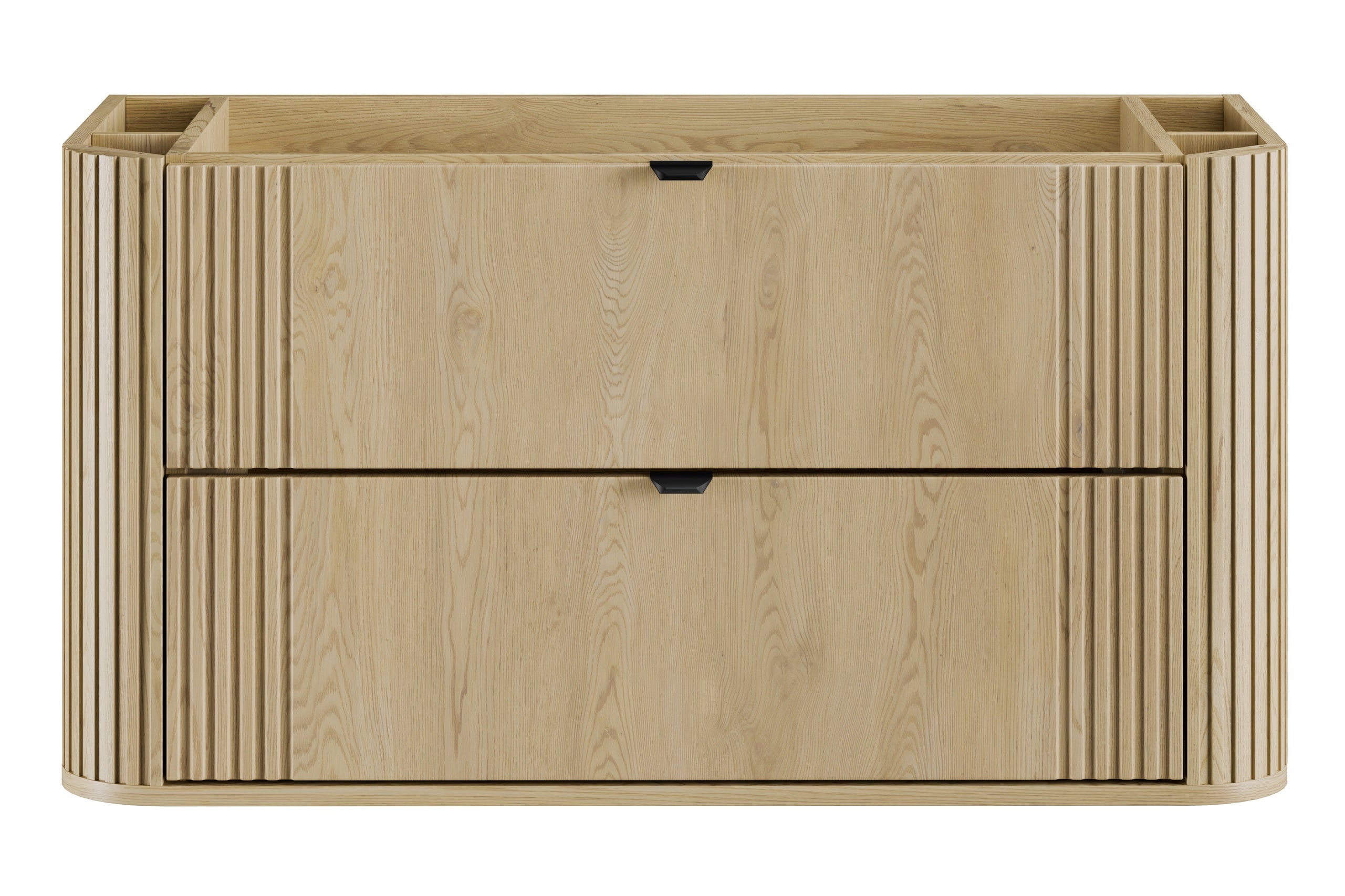 Ovalia Cremona Vanity Unit 80 / 100 / 120 cm – Cremona Oak, 2 Drawers – Configure Your Bathroom