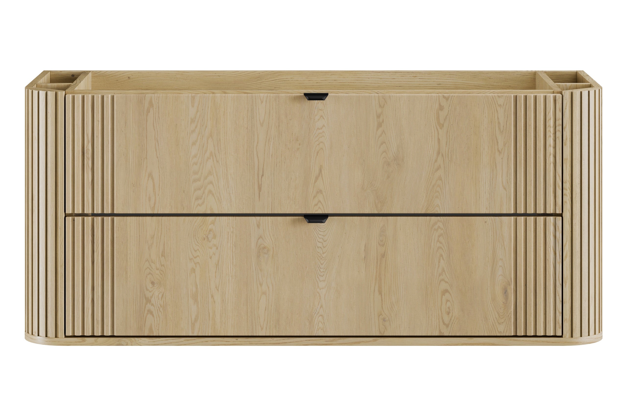 Ovalia Cremona Vanity Unit 80 / 100 / 120 cm – Cremona Oak, 2 Drawers – Configure Your Bathroom