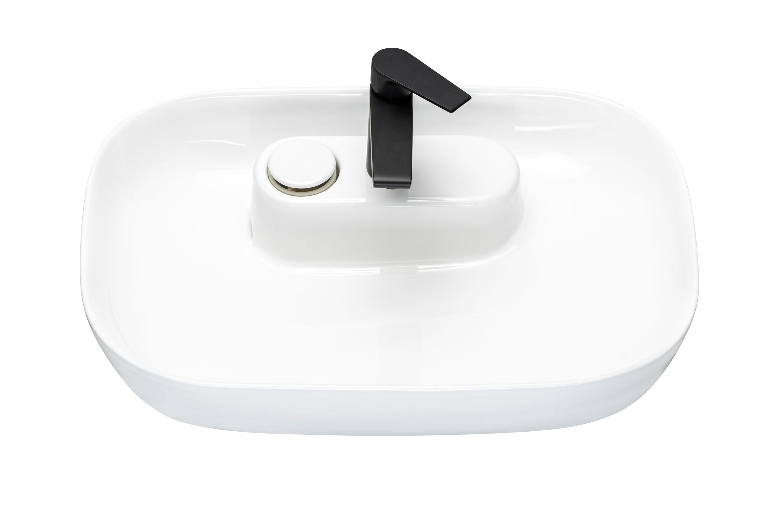 Pola Countertop Basin – Gloss White, 60 cm