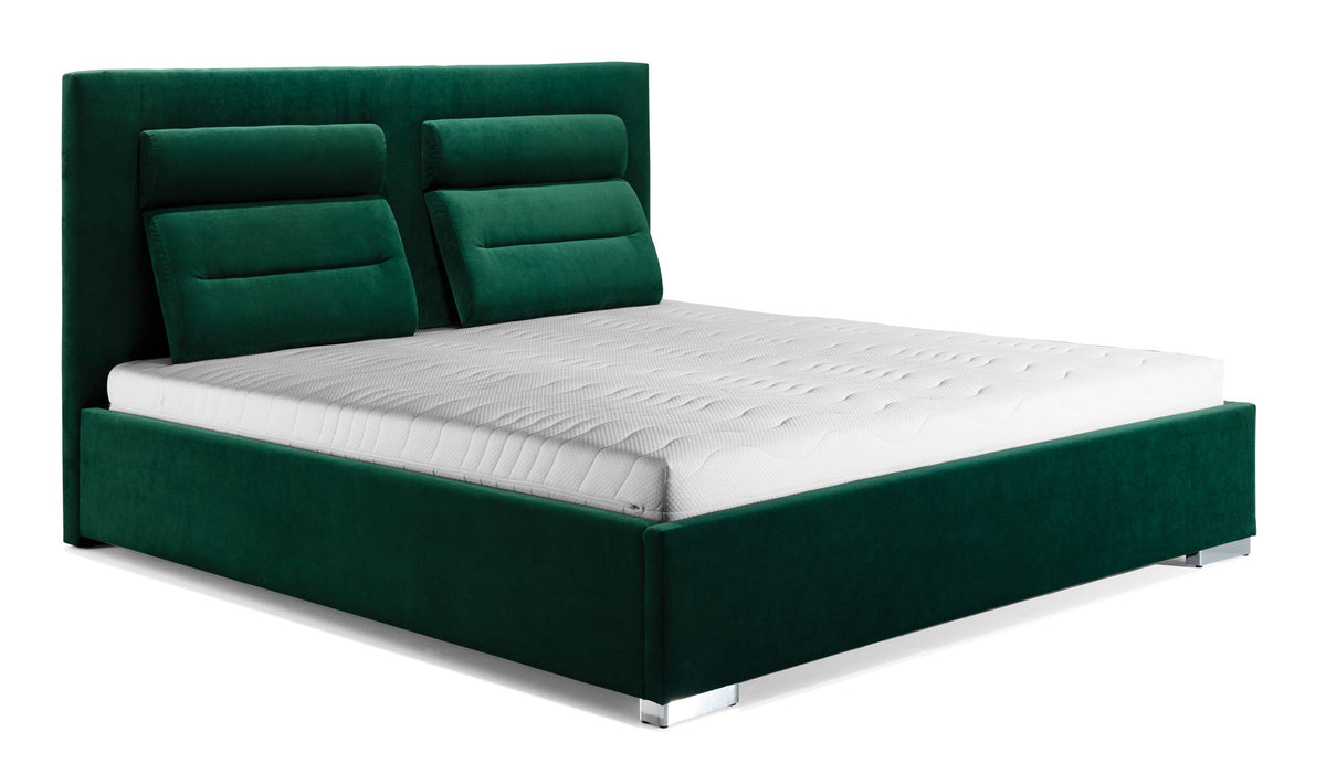 PORTO Upholstered Bed 140 / 160 / 180 / 200 cm – Adjustable Headboard