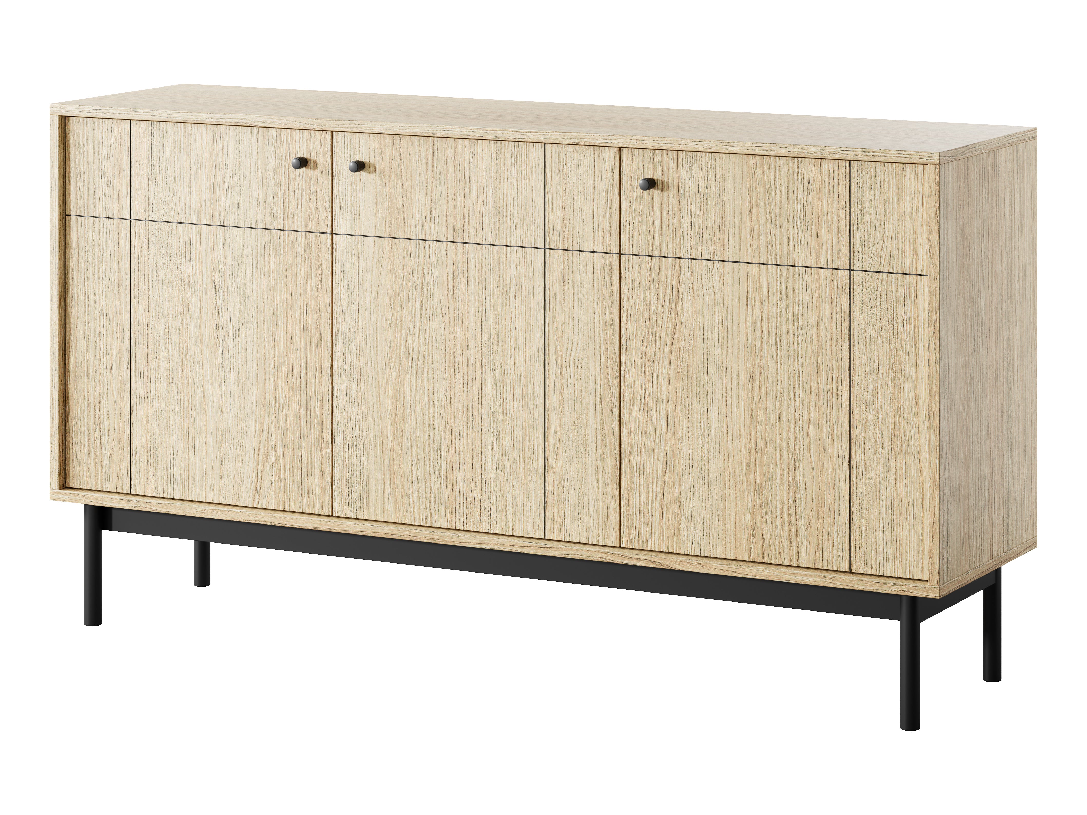 PI Japandi Three-Door K154 Sideboard in Oak Linea