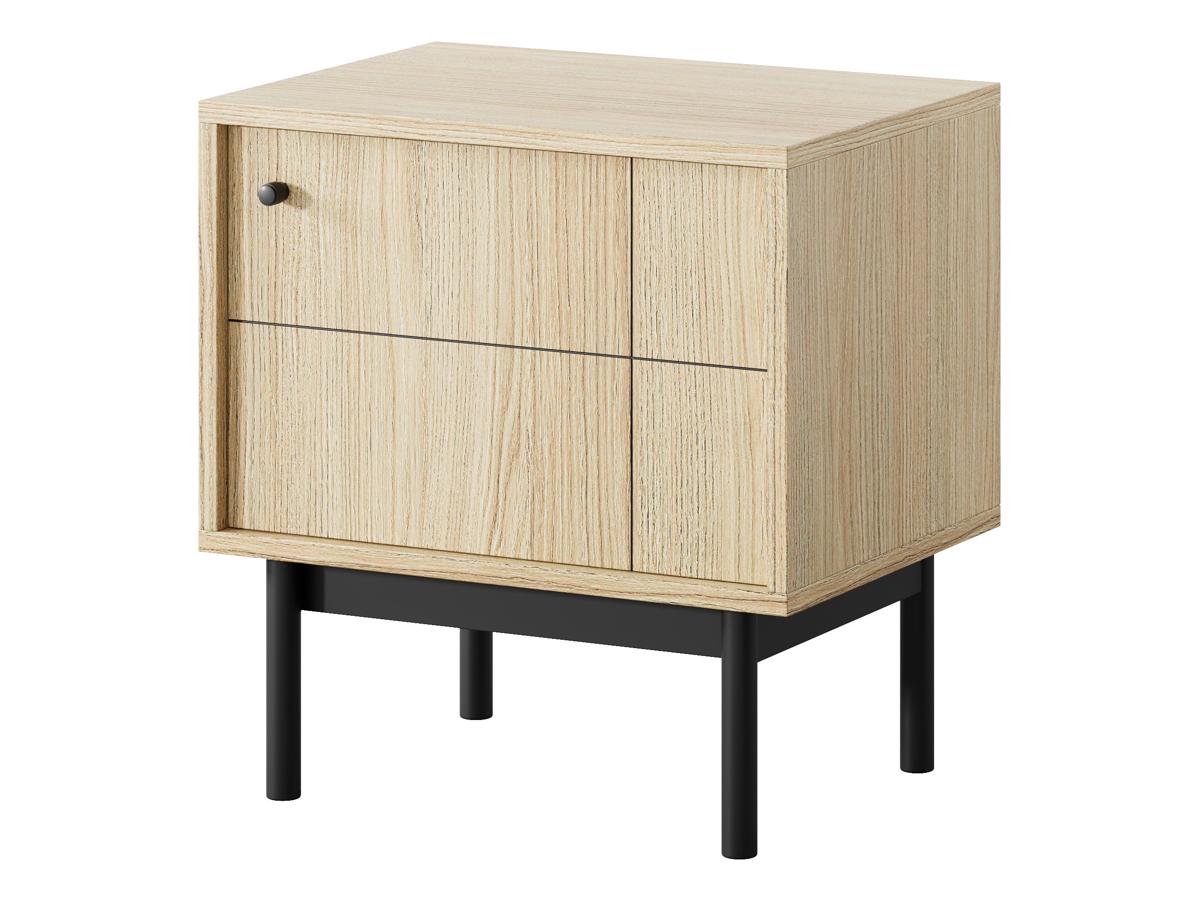PI Japandi S54 Nightstand in Oak Linea