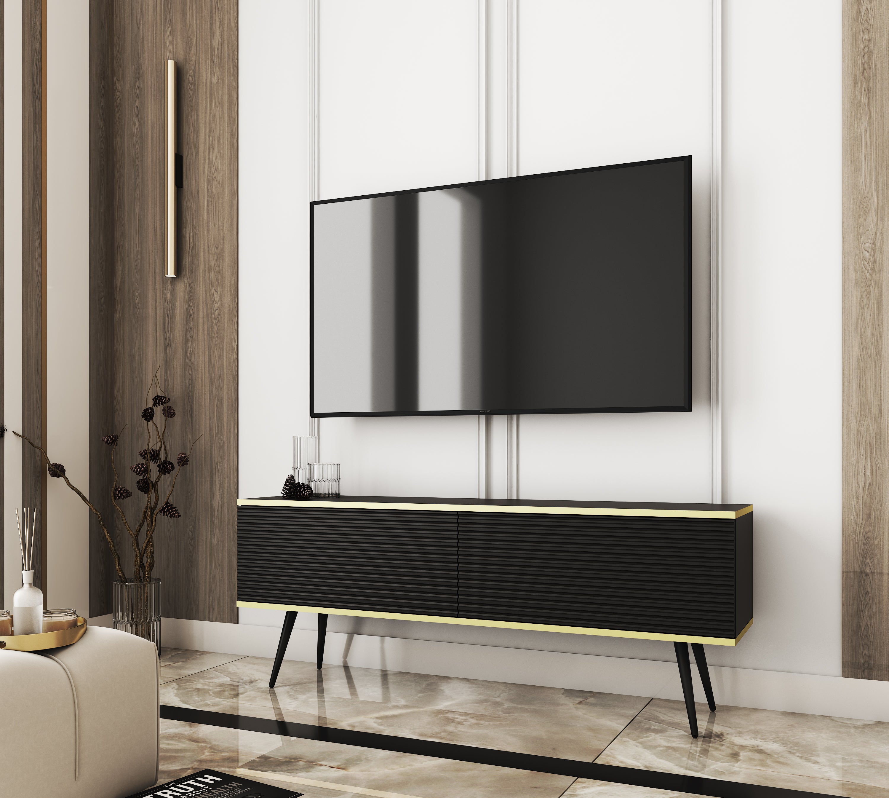 Oro TV Stand 135 - Fresh Design with Versatile Configuration