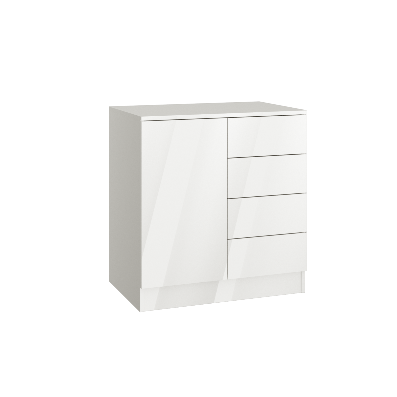 SLEEP VARIA Chest of Drawers 80 cm – White Gloss