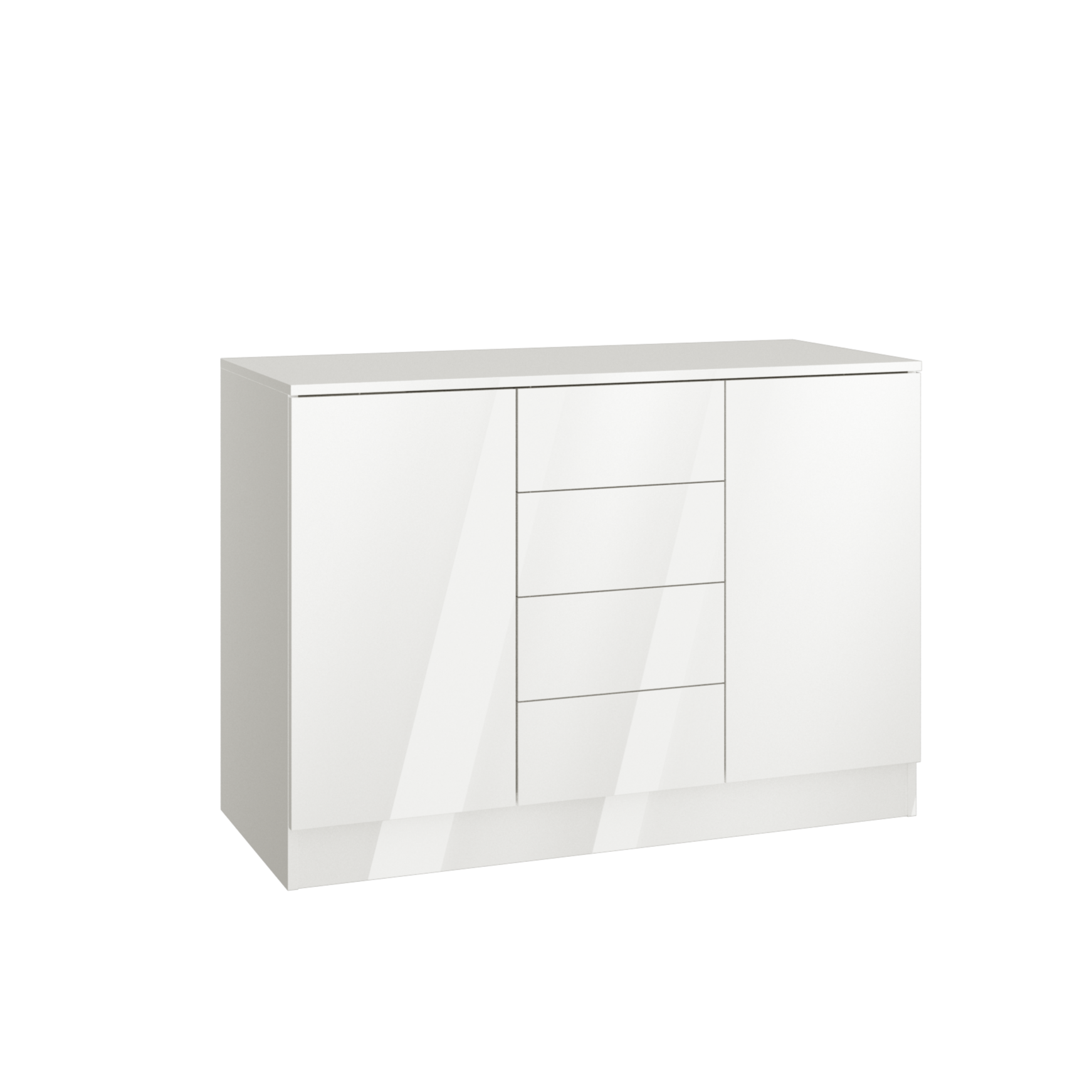 Sleep Varia Chest of Drawers 120 cm – White Gloss