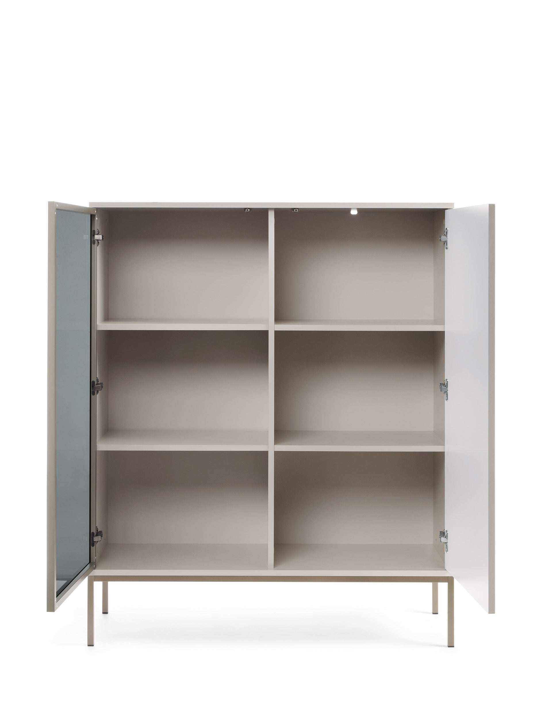 Sento Display Cabinet - Compact Elegance with Functional Design Cashemere