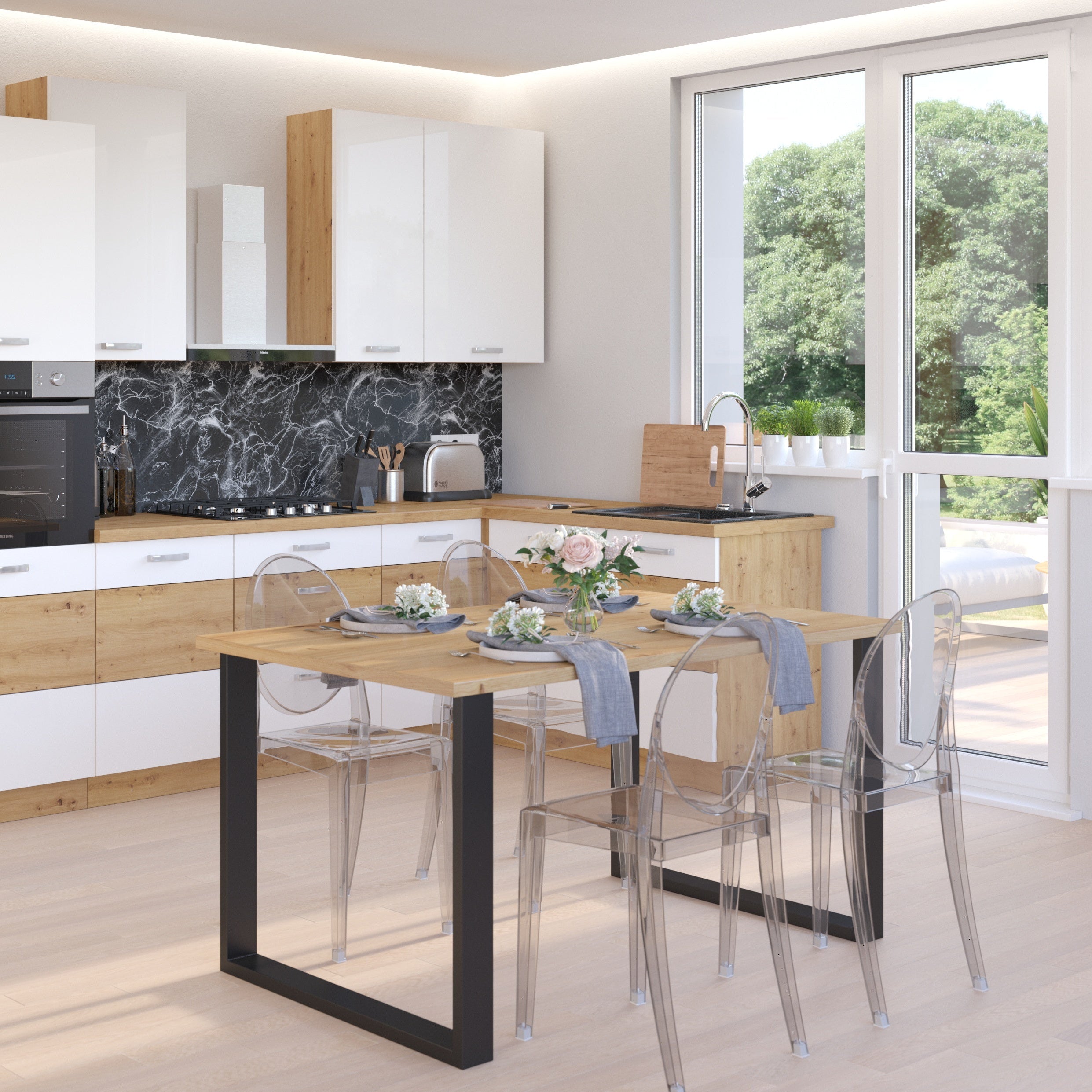 LE Imperial Table, Artisan Oak 138 x 67 cm