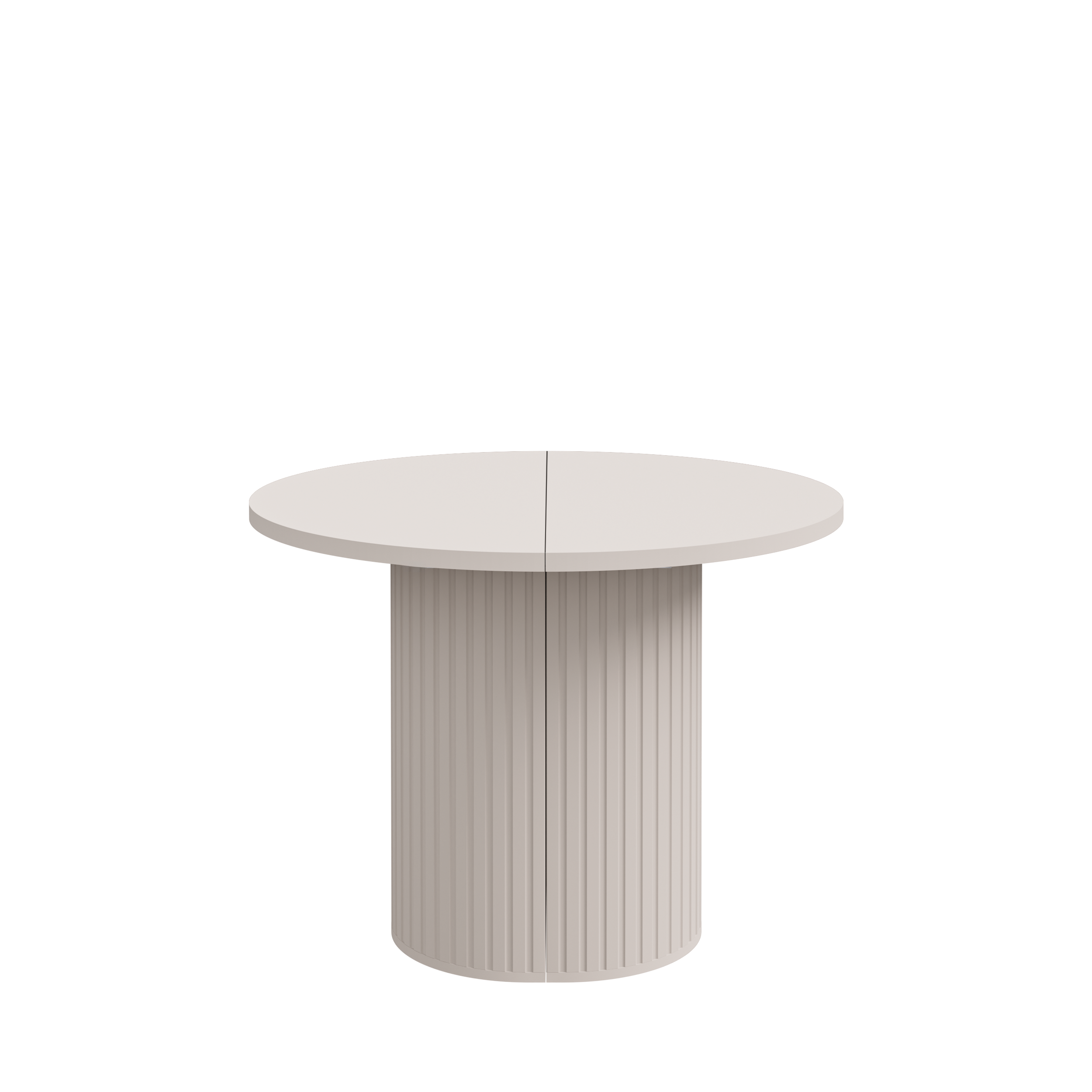 Round Extendable Dining Table LE OVALIO 100-1880 cm- Sand Beige