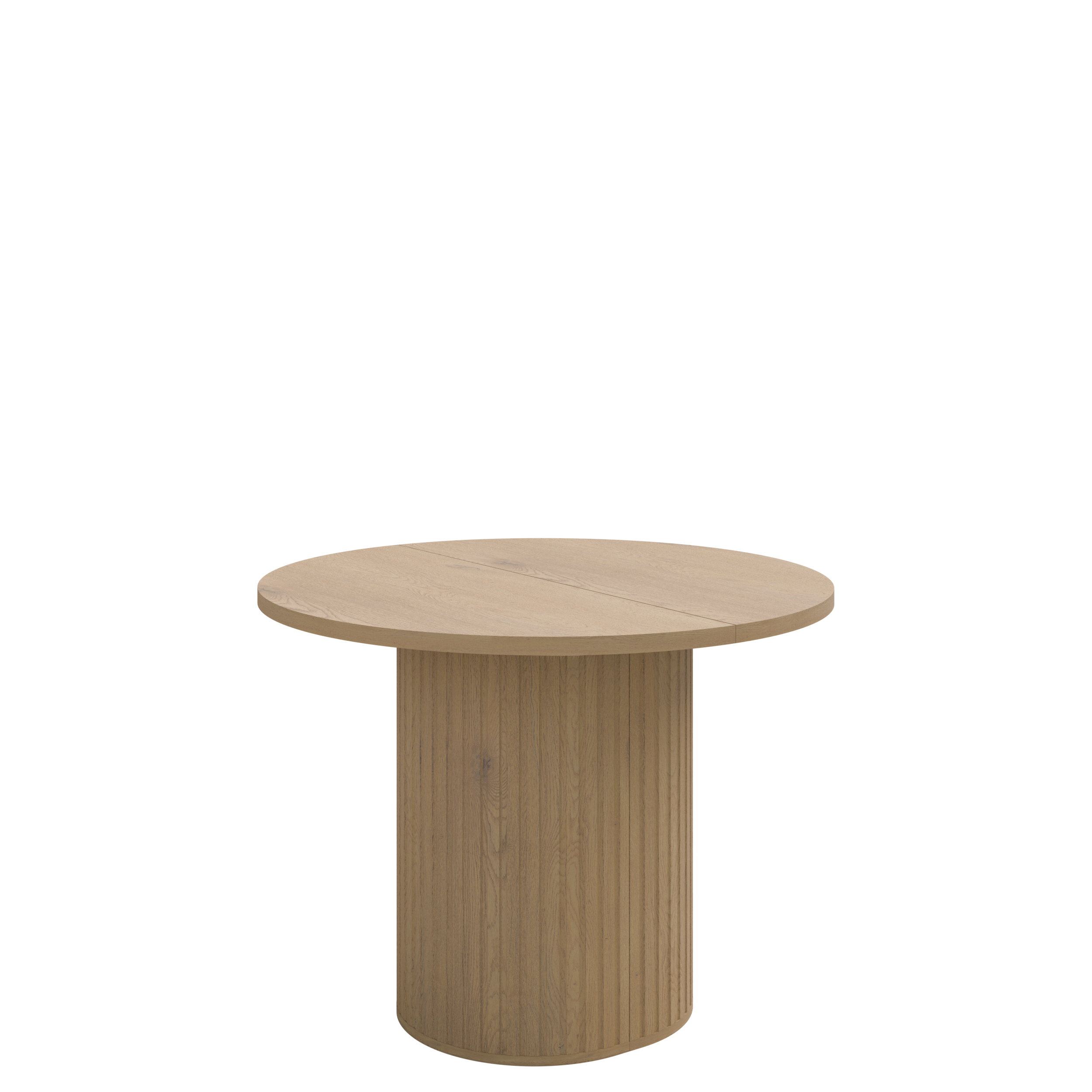Round Extendable Dining Table LE OVALIO 100-1880 cm- Cremona oak