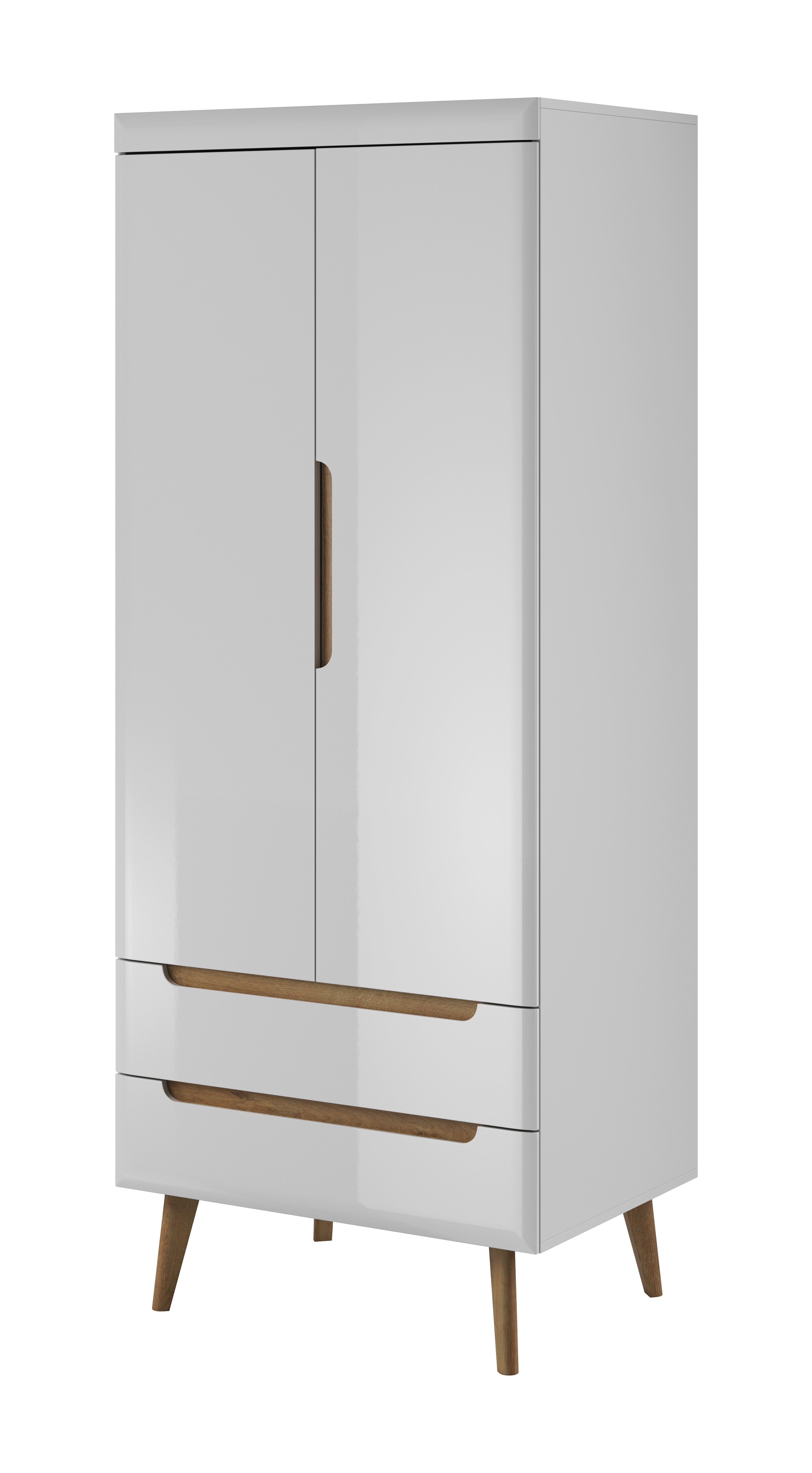 Nordi Chest Wardrobe White - Scandic Style