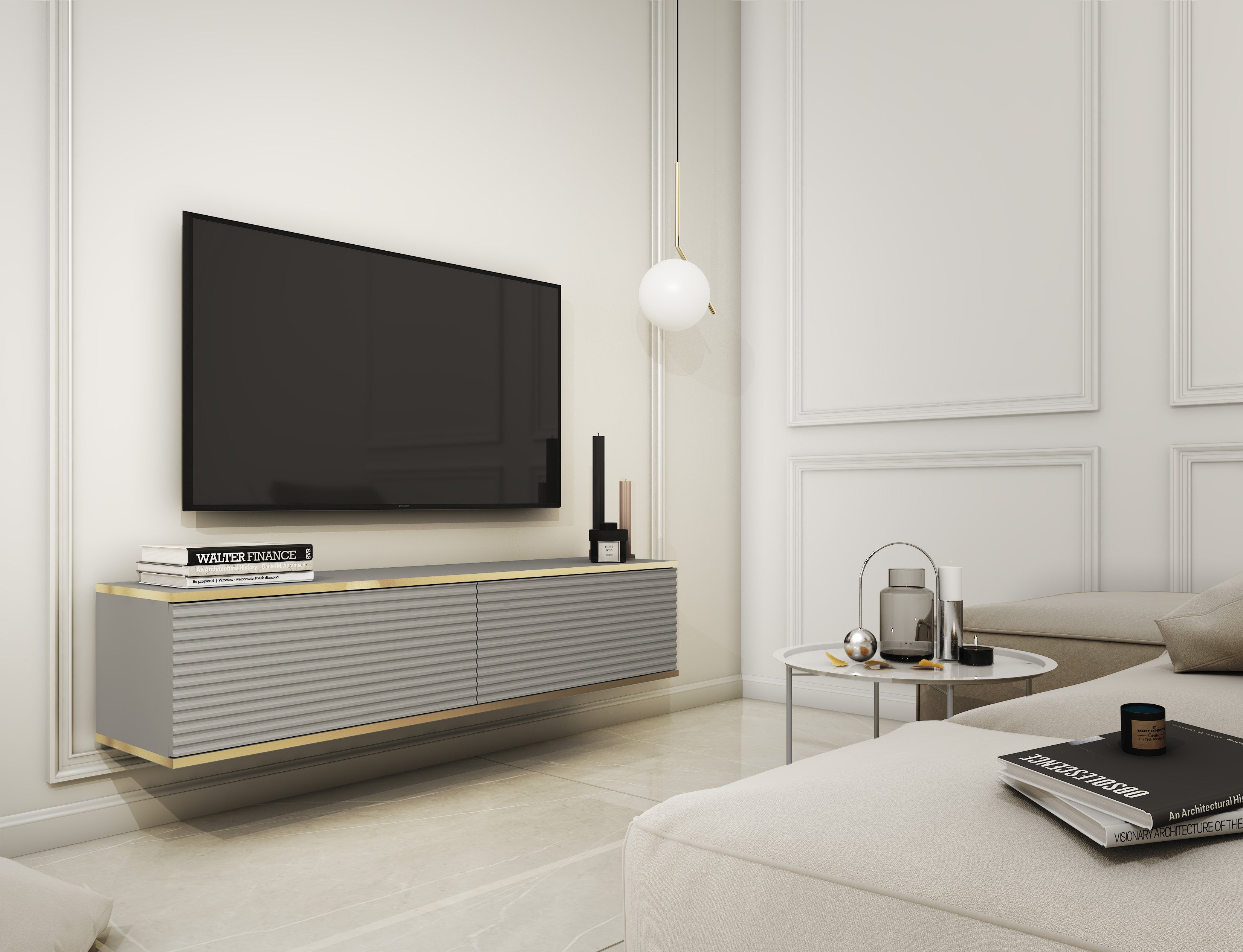Oro TV Stand 135 - Fresh Design with Versatile Configuration