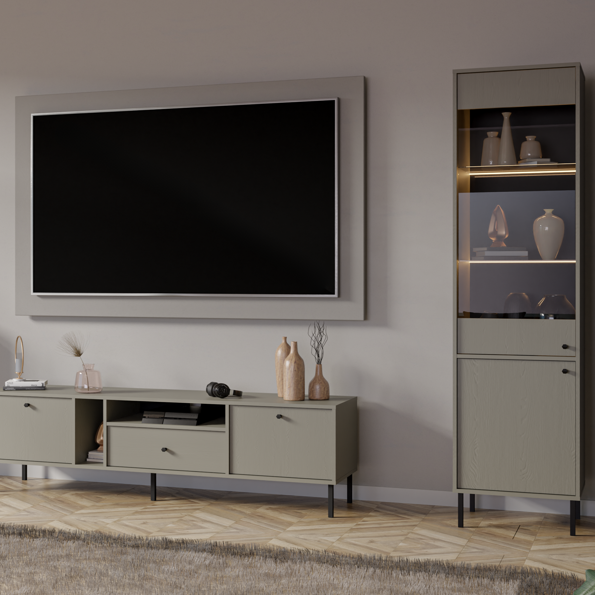 LE TOKYO 2 Display Cabinet 101 – Eucalyptus