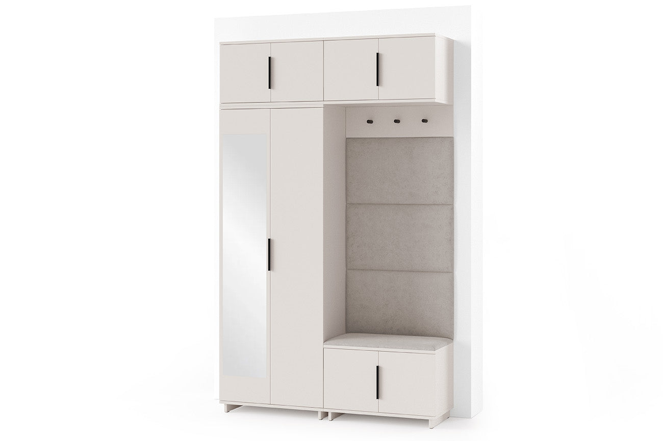 PK Bianco 1 Hallway Wardrobe Set - Cream