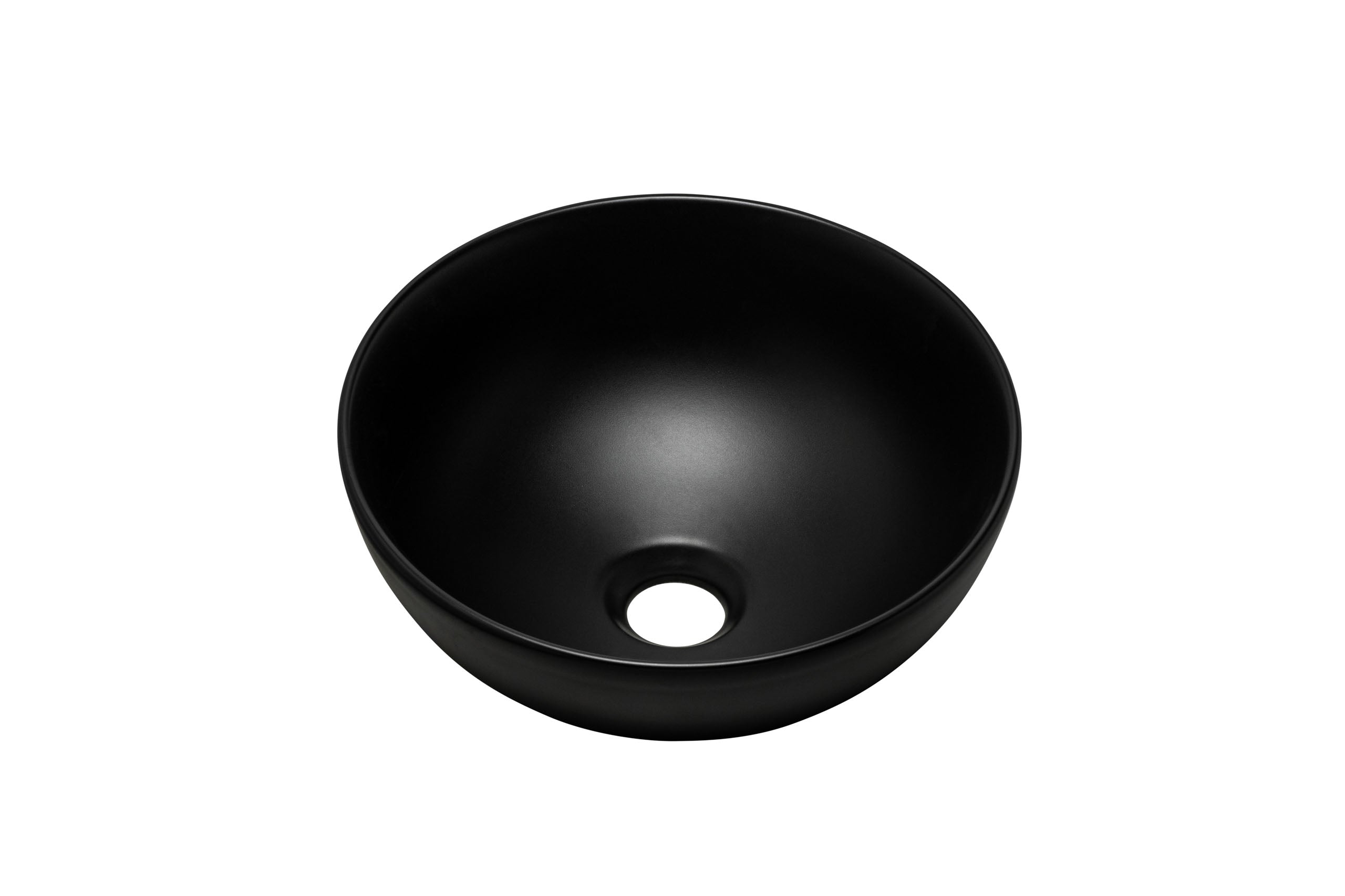 Domi Countertop Basin – Matt Black, 32 cm