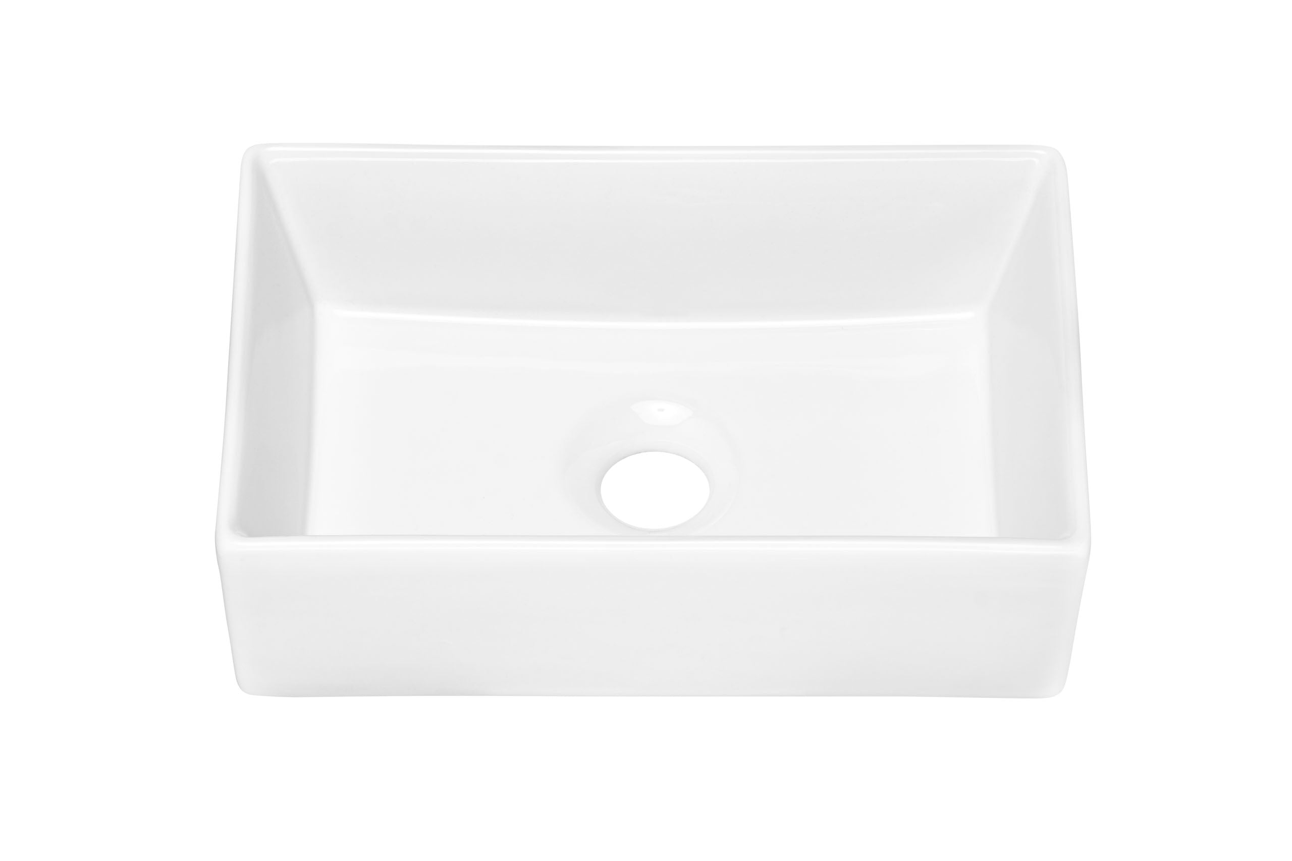 Gaja Countertop Basin – Shiny White, 35 cm