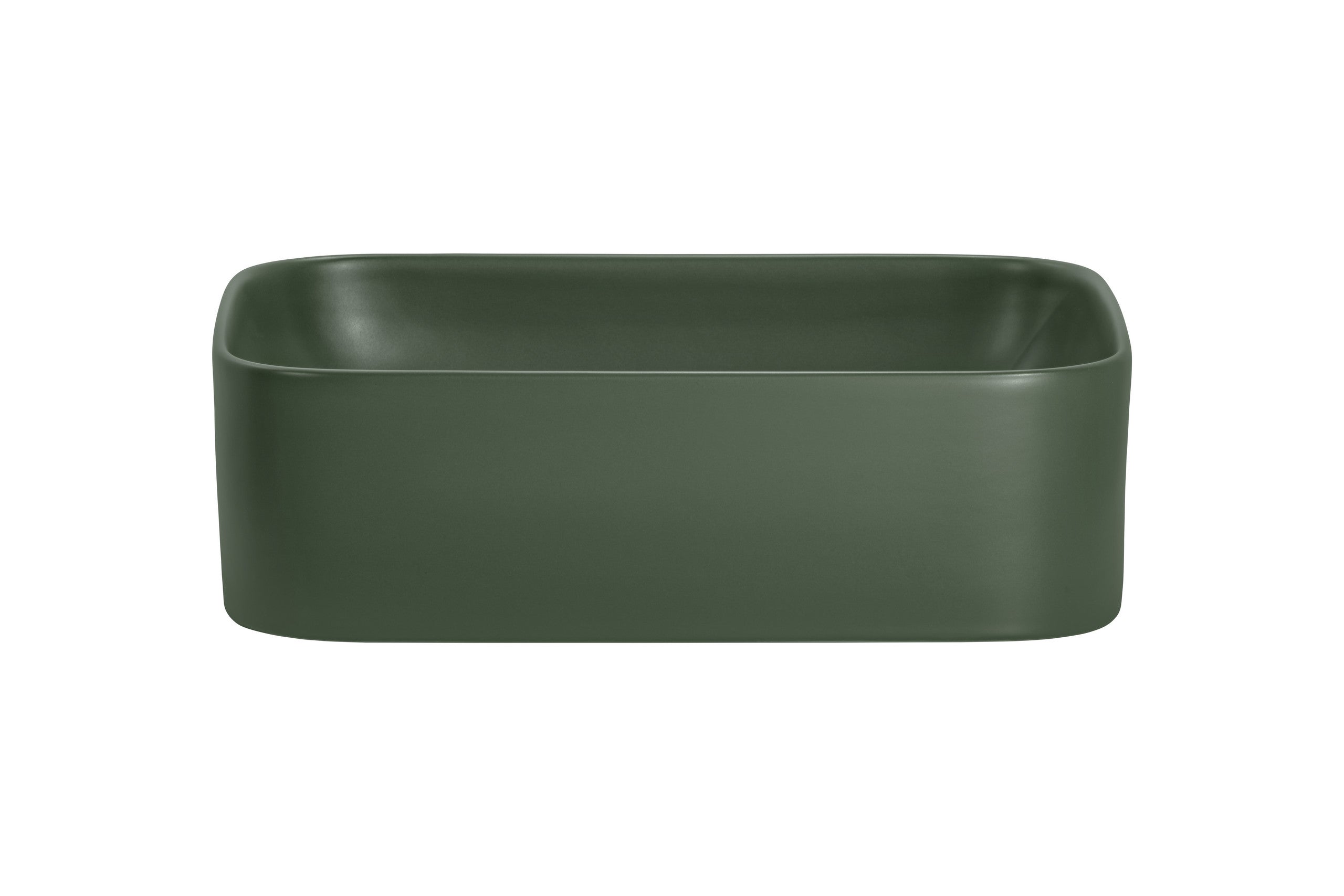 Kama Countertop Basin – Matt Forest Green, 50.5 cm