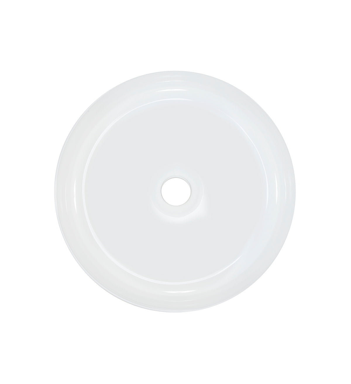 Maja Countertop Basin – Gloss White, 36.5 x 36.5 cm