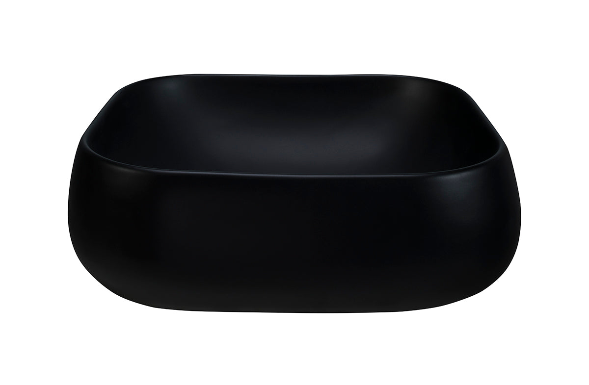 Nika Countertop Basin – Matt Black, 45 x 40 cm