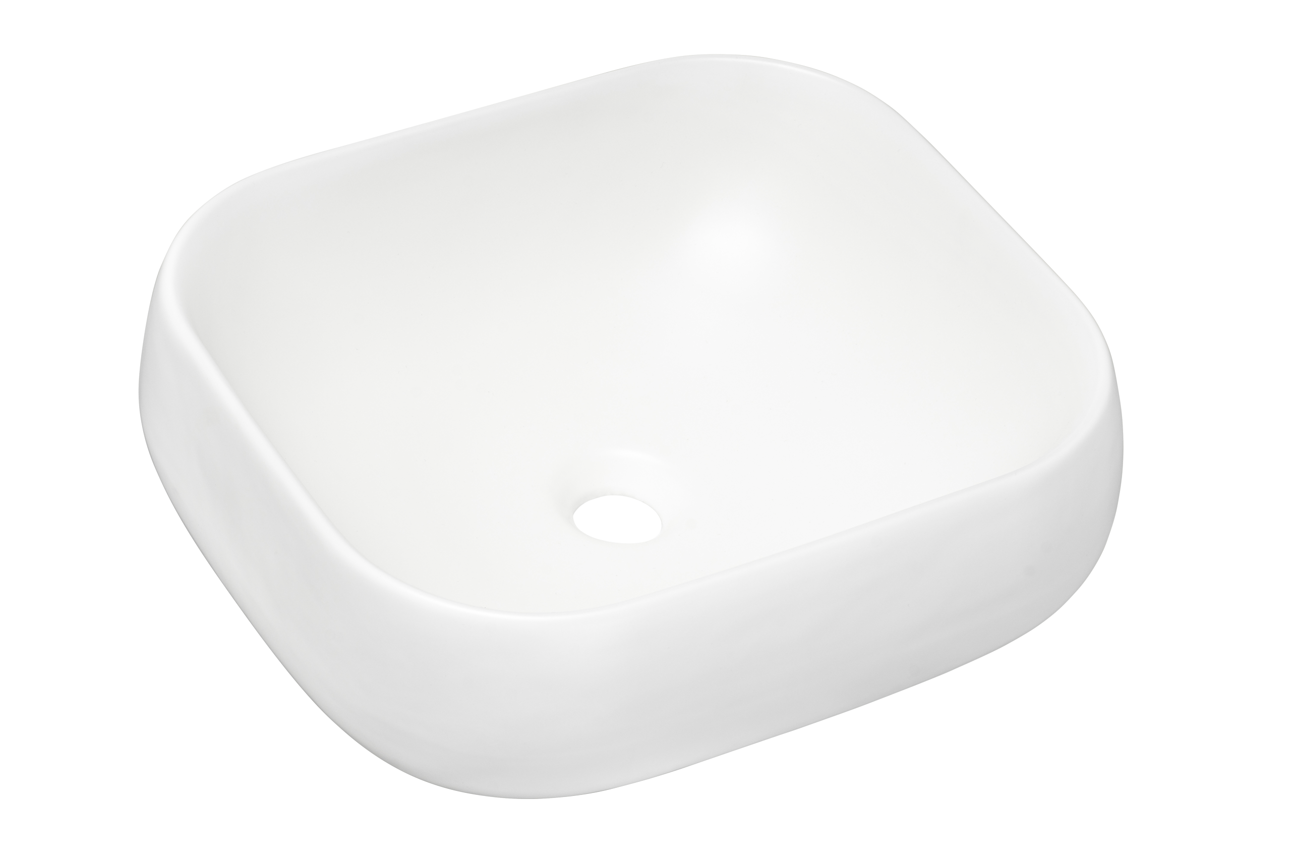 Nika Countertop Basin – Matt White, 45 x 40 cm