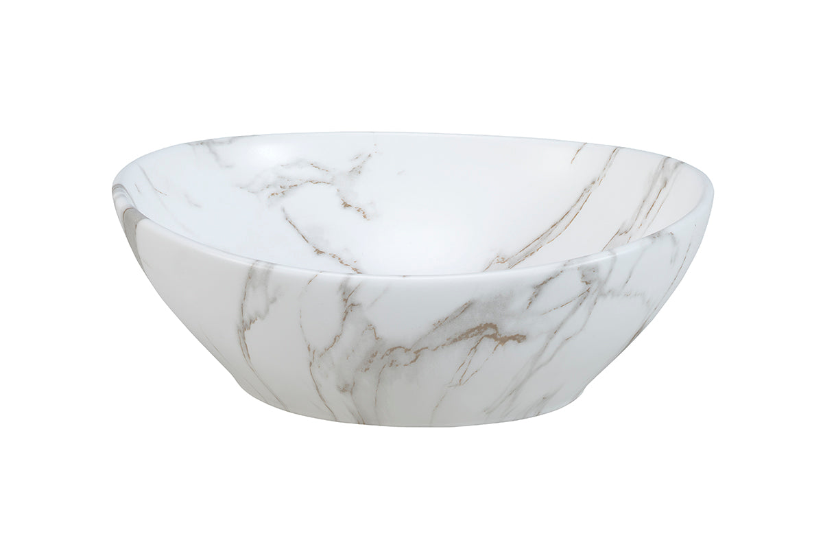 Pati Countertop Basin – Matt White, 40.5 cm