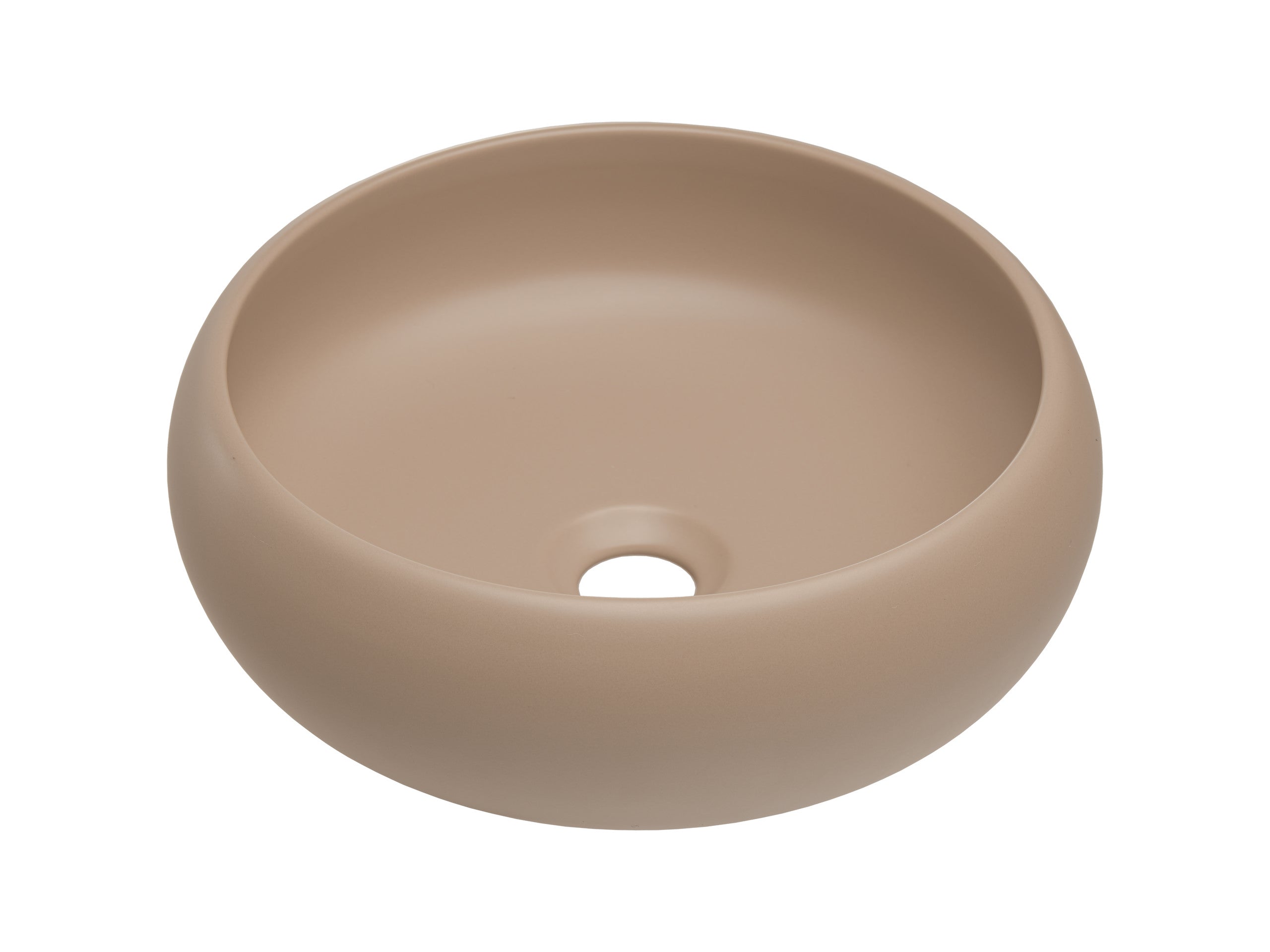 WIKI Countertop Basin – Matt Cappuccino, 36×36 cm