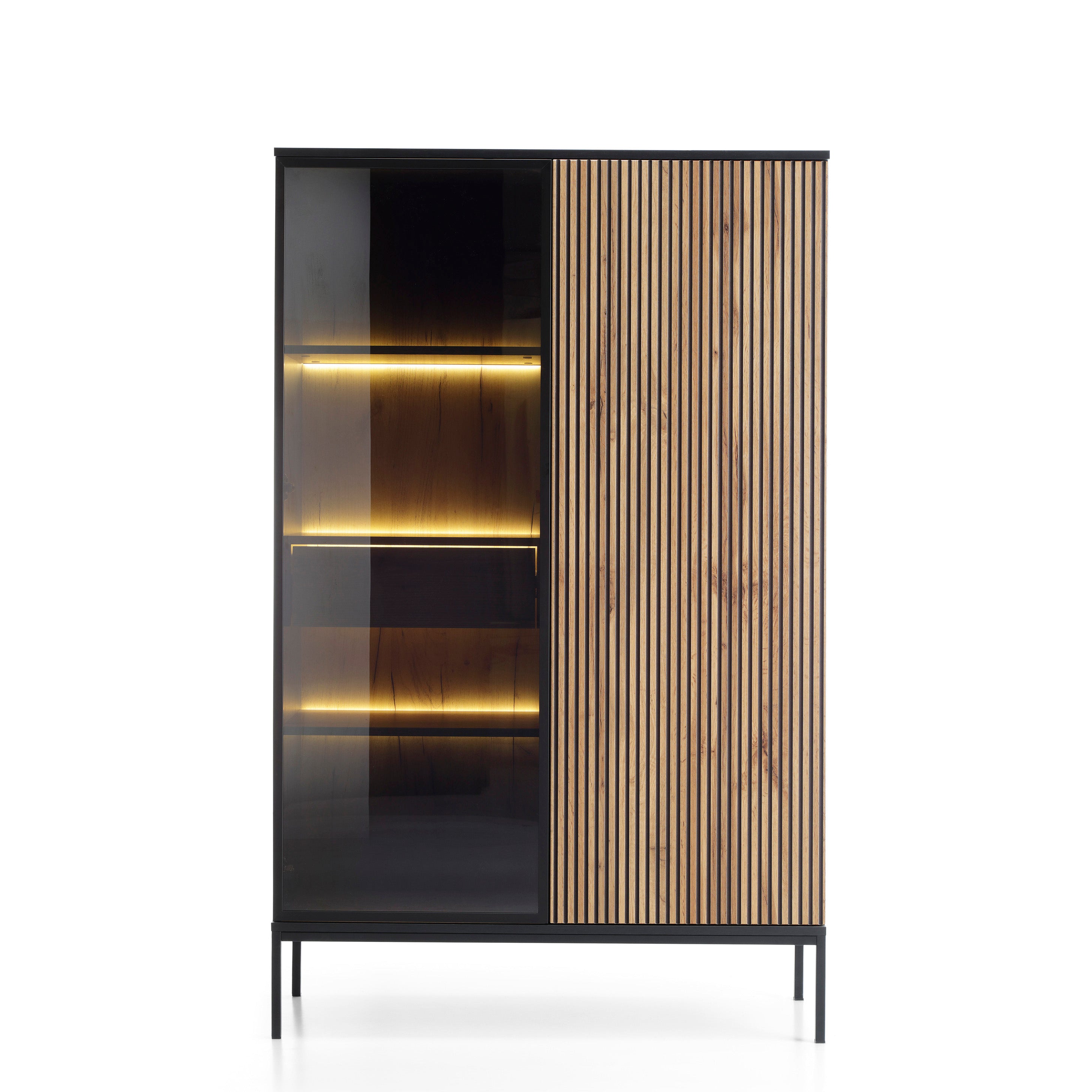 Sento Tall Display Cabinet - Modern Elegance