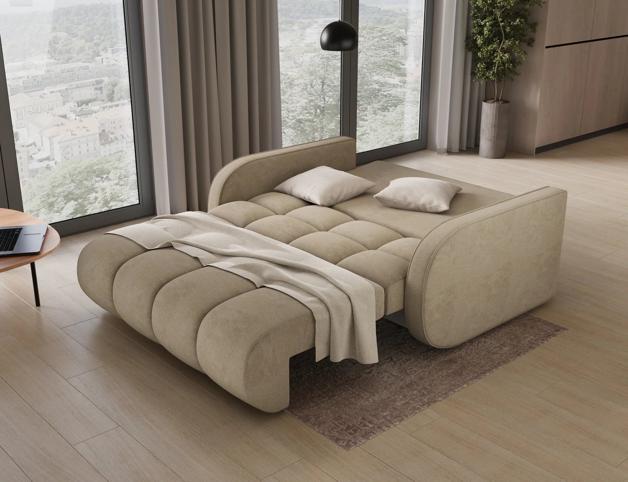 Eltap Deverio Sofa Bed with Storage – 154 x 103 cm