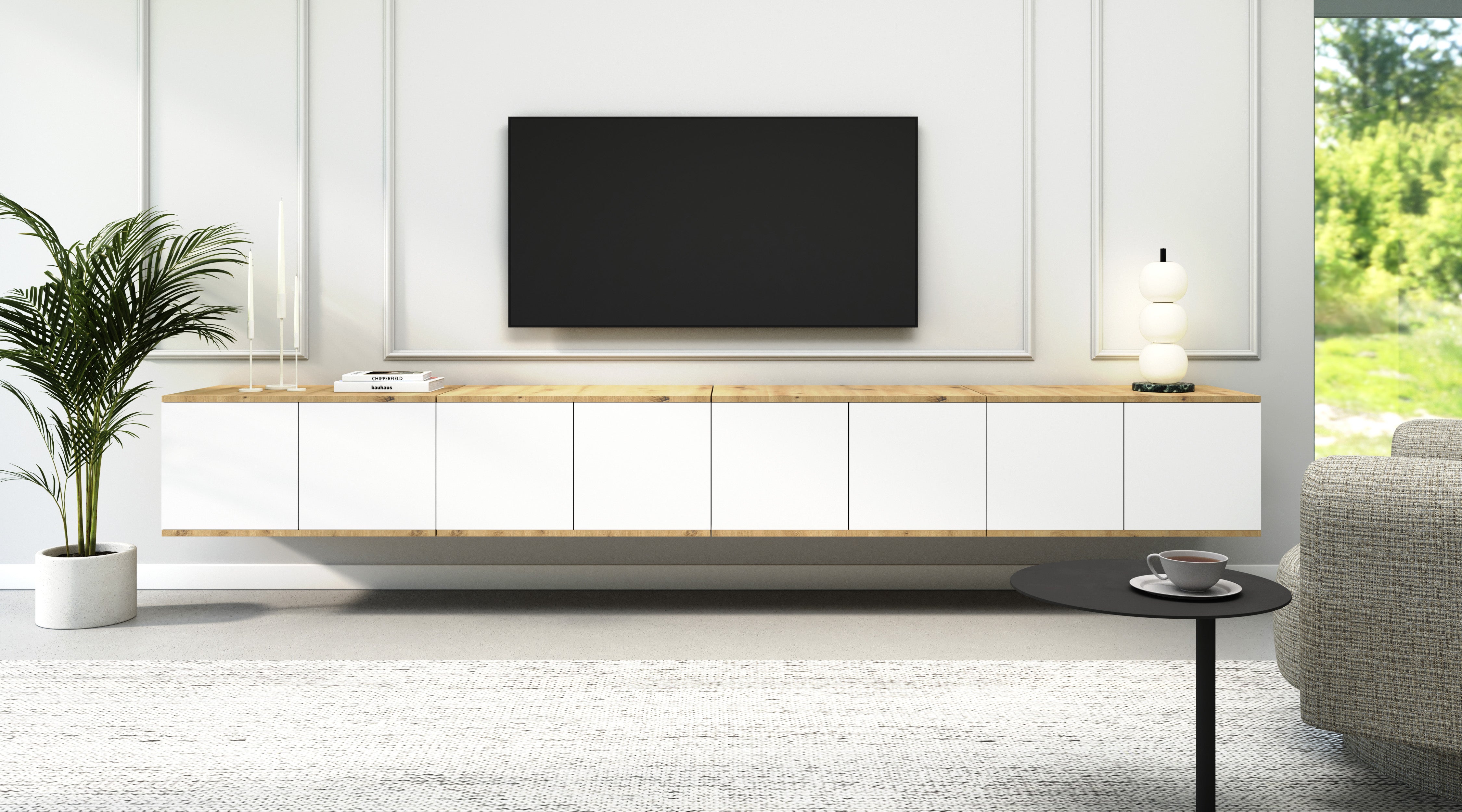 PK Sevilla Wall-Mounted RTV Cabinet 280 cm