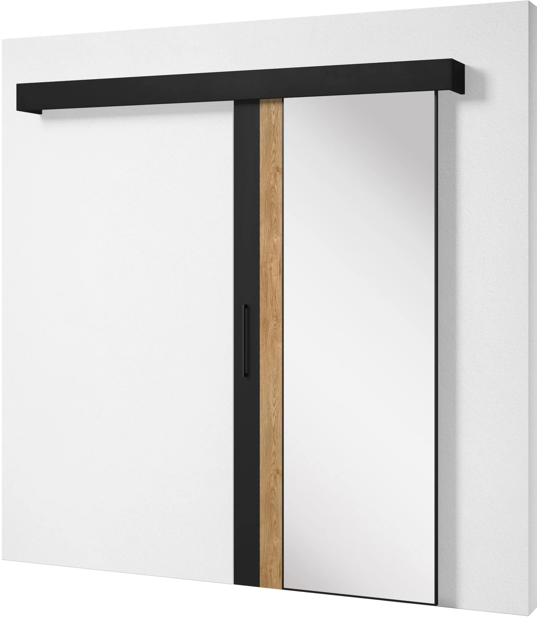 Tilmann I Sliding Door - white Mirror 205x96cm