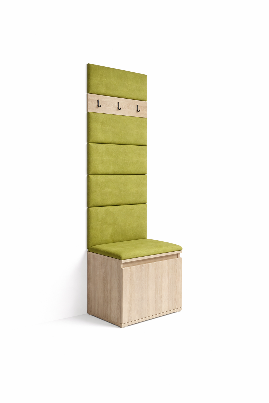 PK Emi 7 Hallway Wardrobe Sonoma - Upholstered Panels in Various Colours