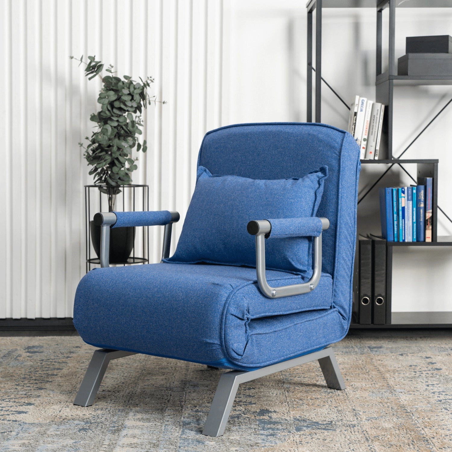 Elite BART Blue Armchair Bed