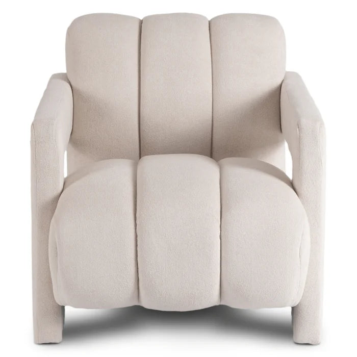 Elite BENDER Lounge Armchair for Living Room- Cream Modern