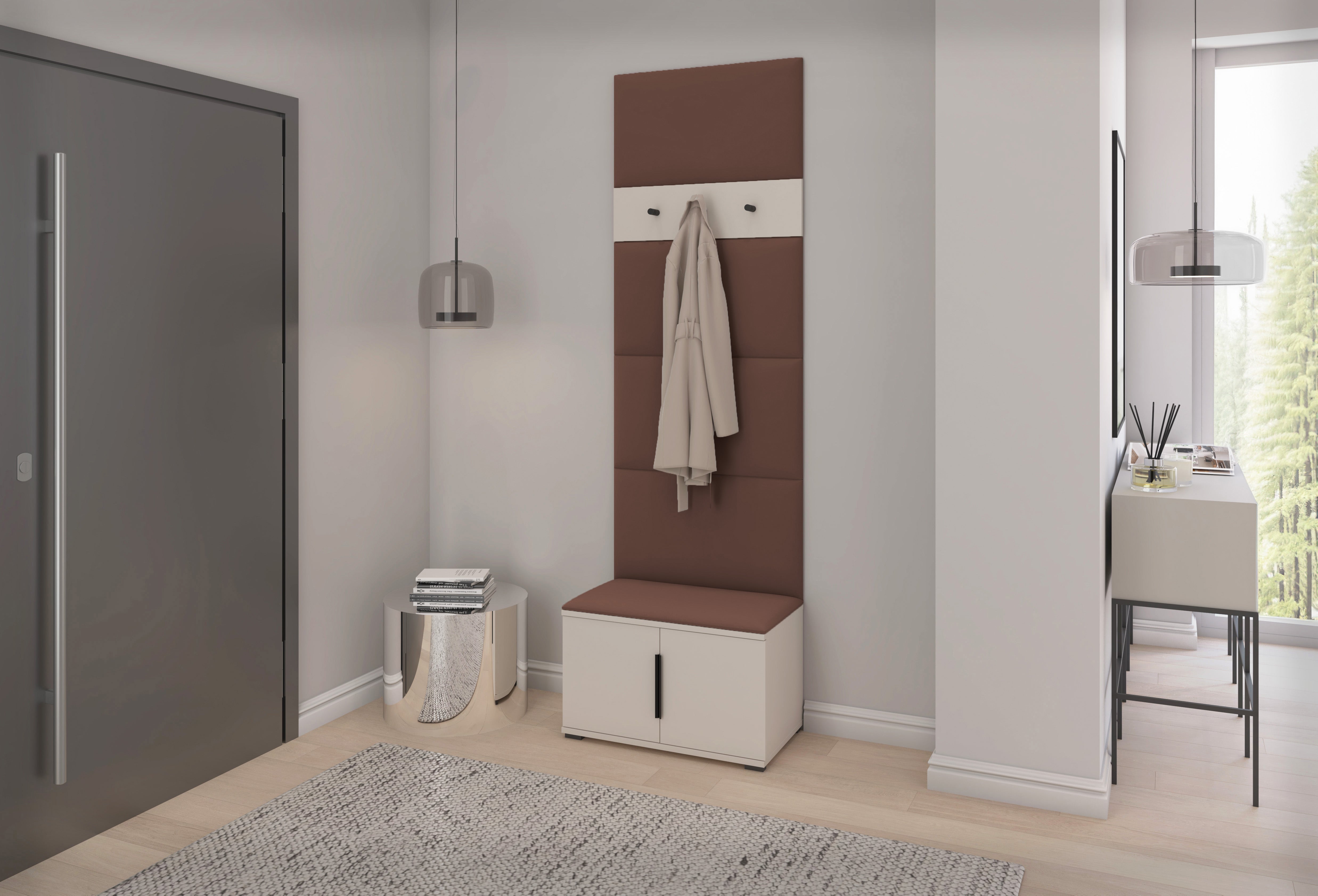 PK Bianco 6 Hallway Wardrobe Set - Brown