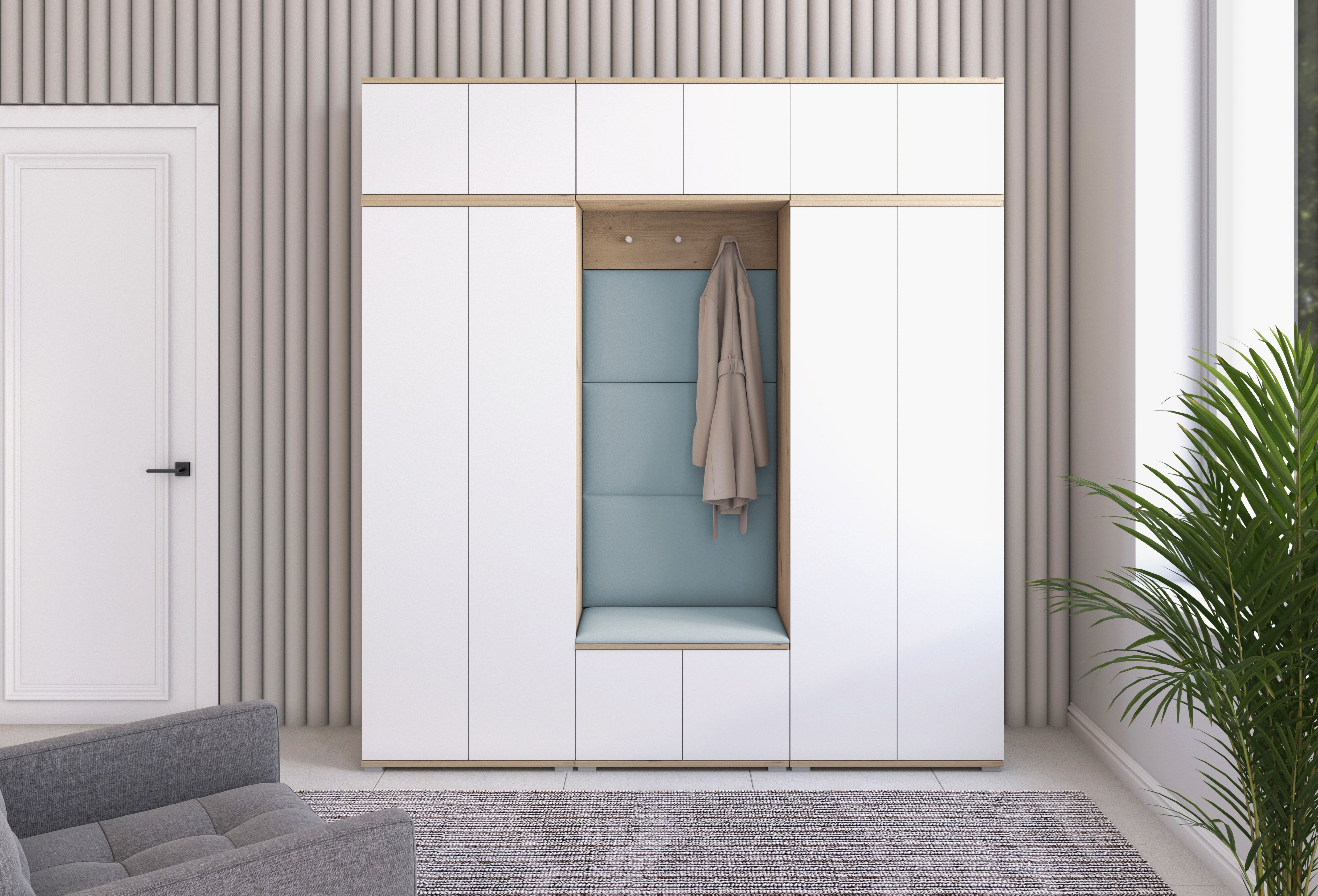 PK Sevilla 4 Hallway Wardrobe - Aqua