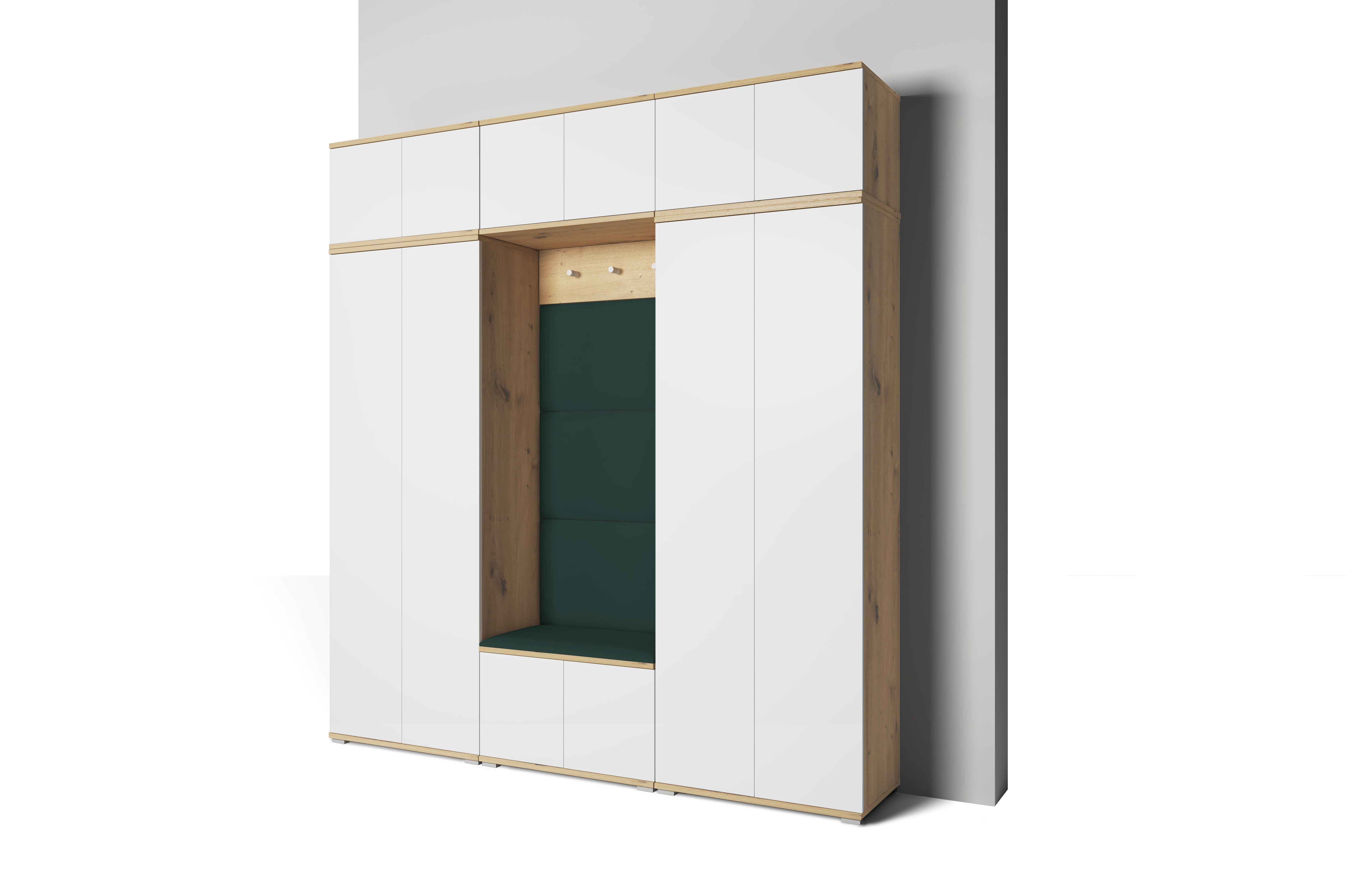 PK Sevilla 4 Hallway Wardrobe - Bottle Green