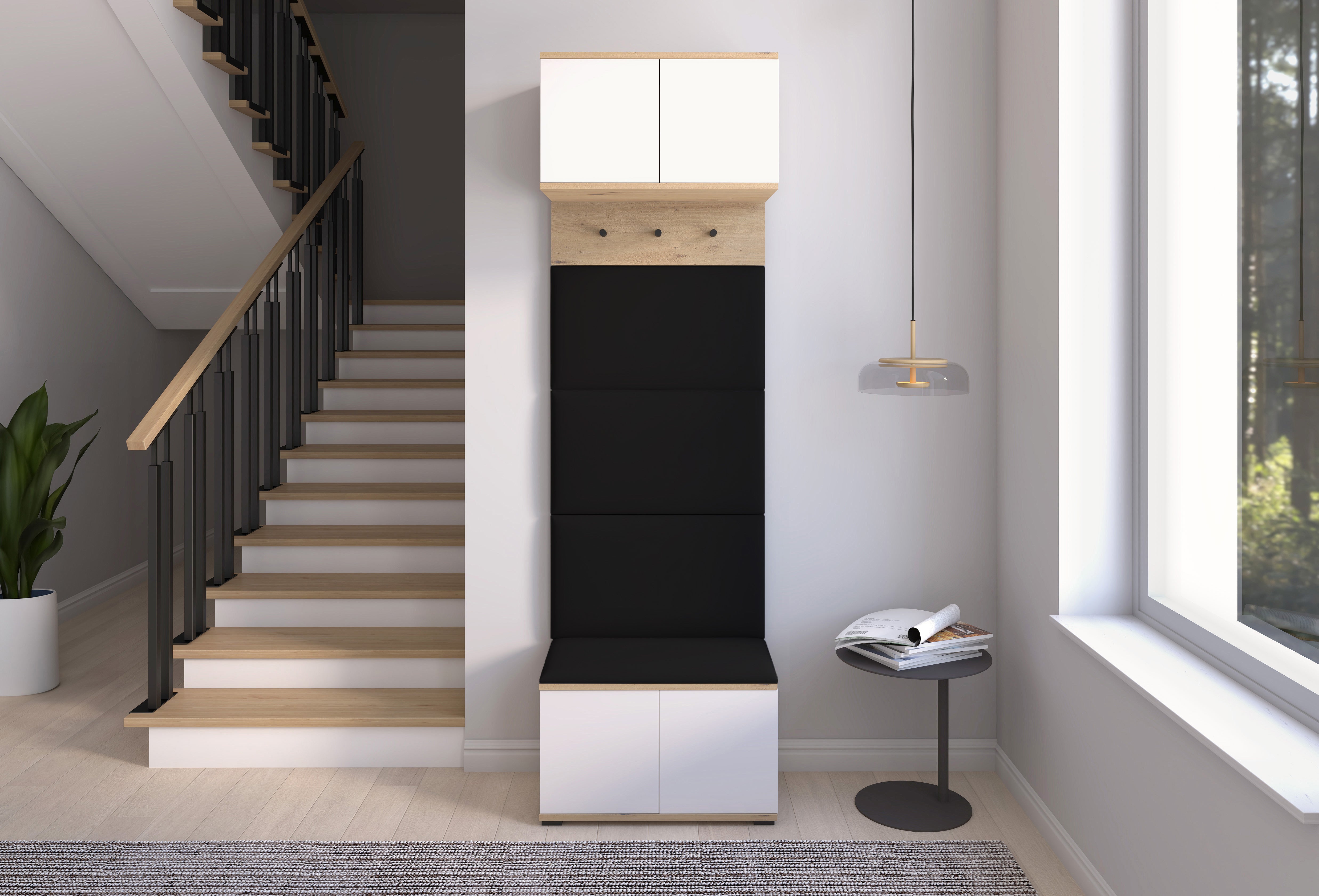 PK Sevilla 5 Hallway Wardrobe - Black