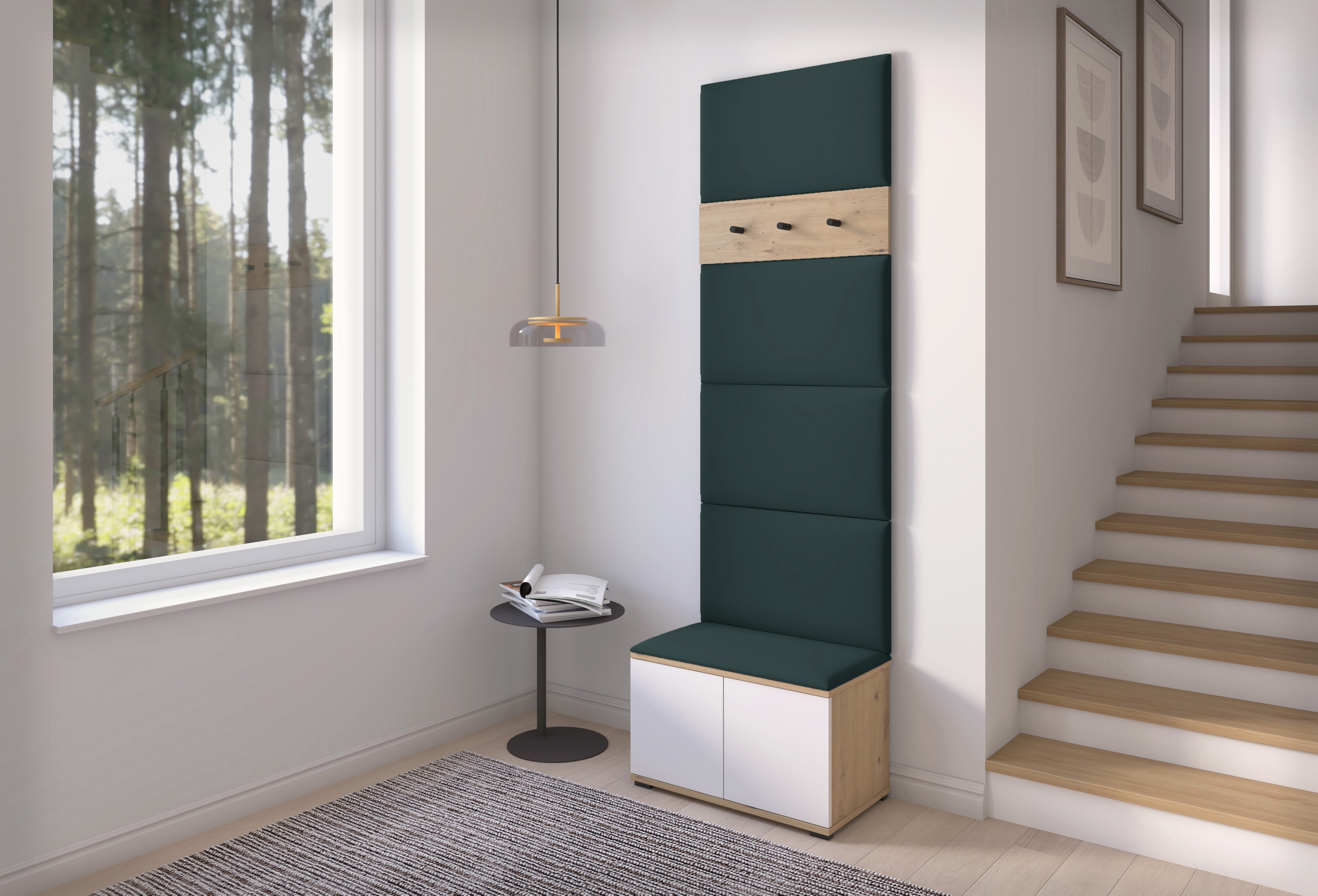 PK Sevilla 6 Hallway Wardrobe - Bottle Green