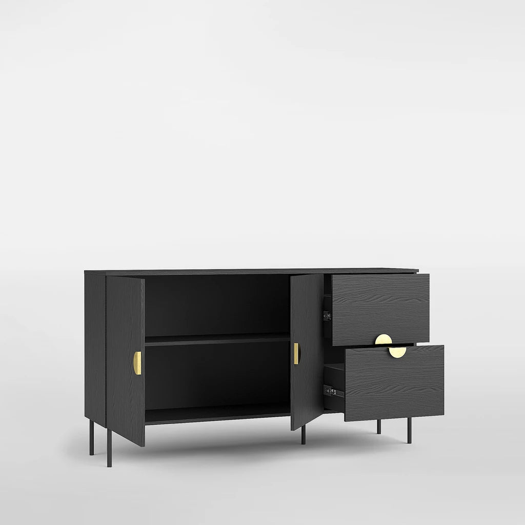 MO Mond Black Chest of Drawers