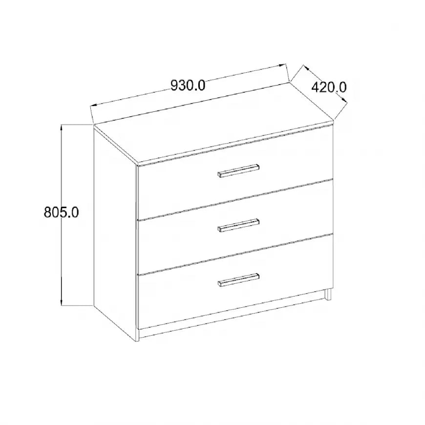 PANAREA 27 Chest of Drawers – White